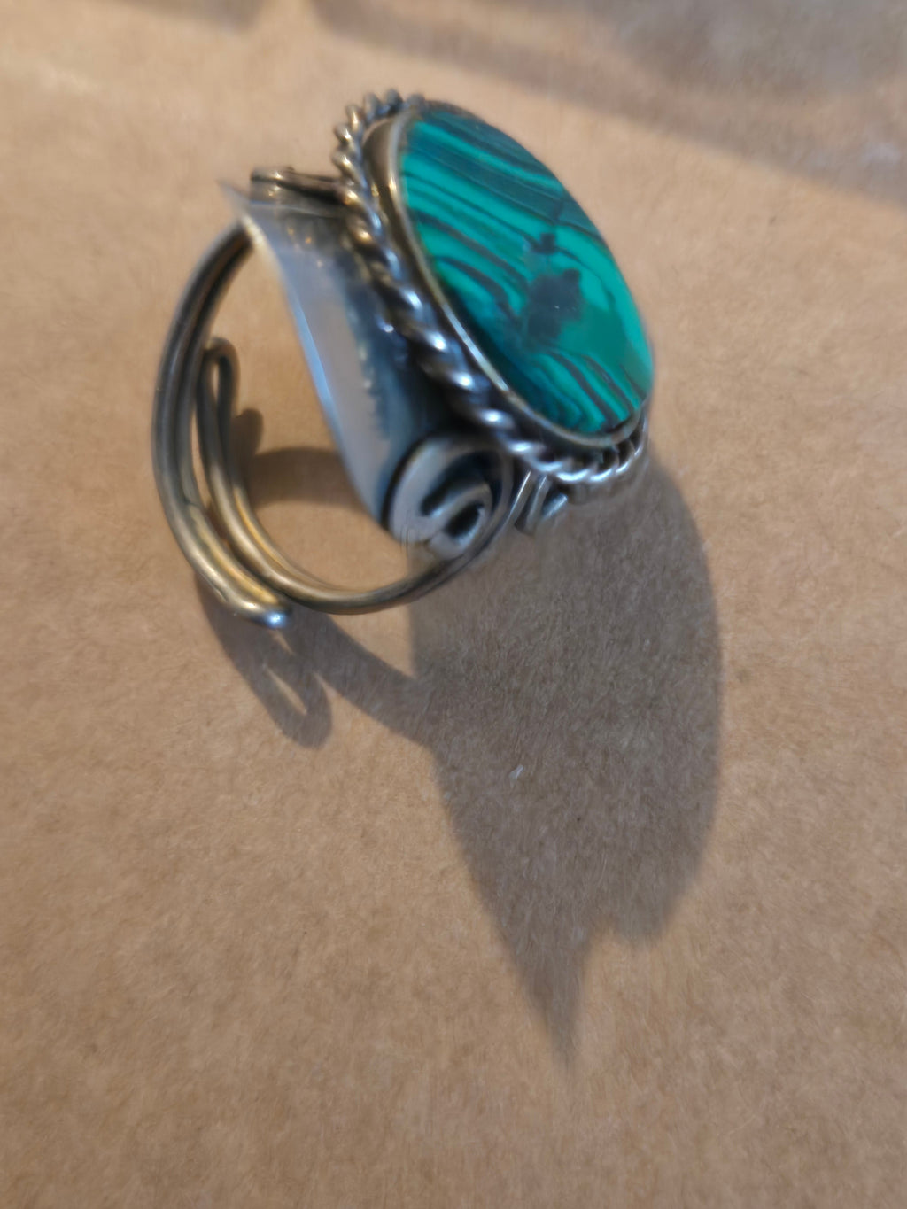 Malachite ring