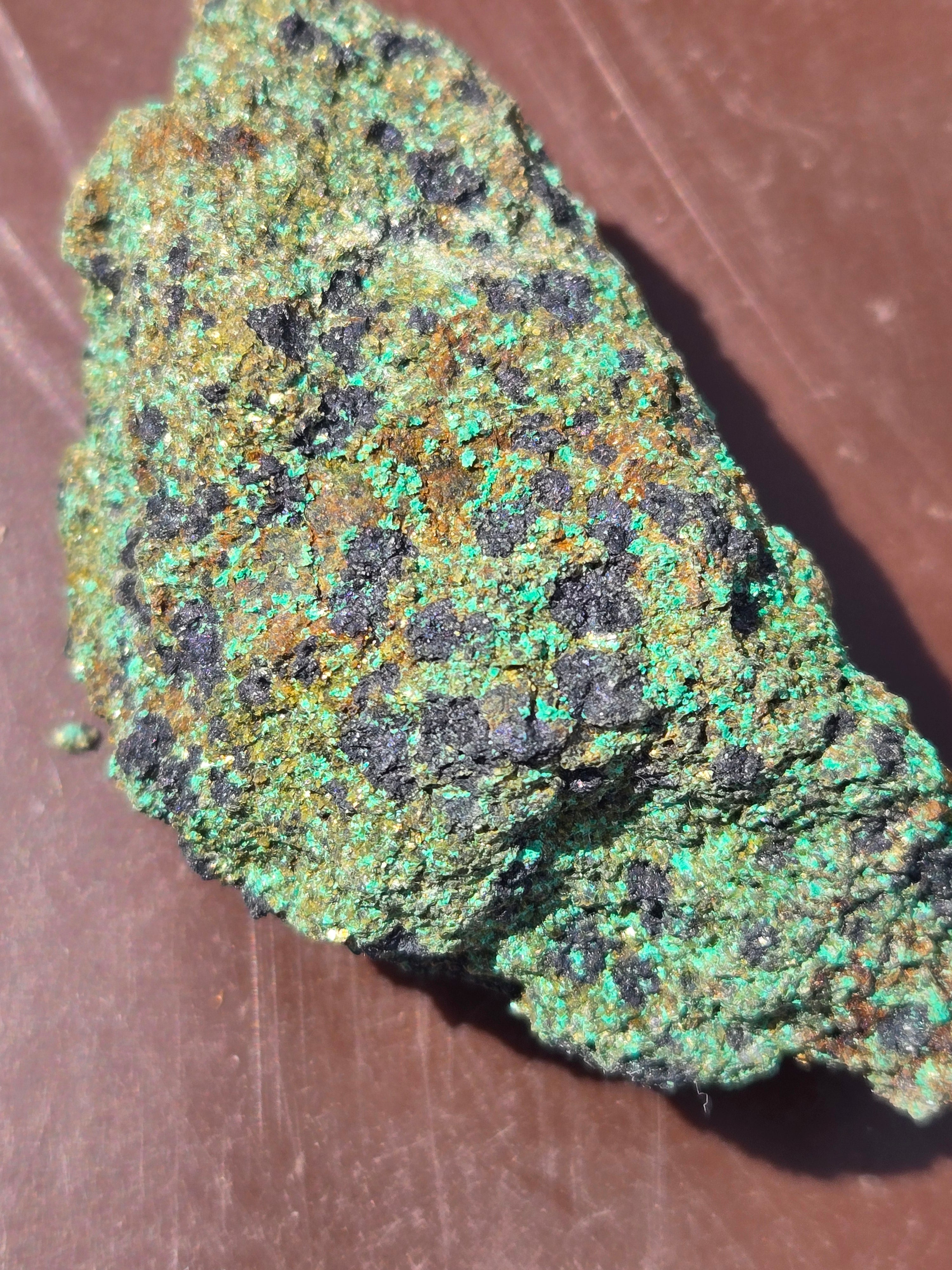 Malachite with chalcocite