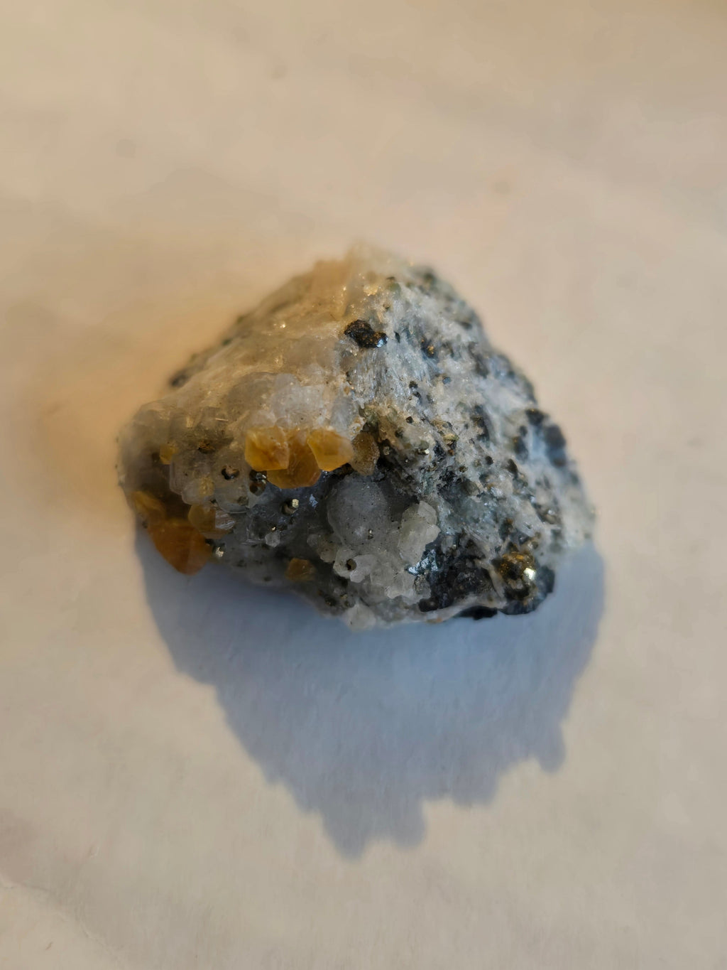 Manasseite dolomite magnetite specimen