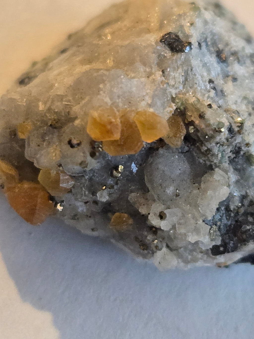 Manasseite dolomite magnetite specimen