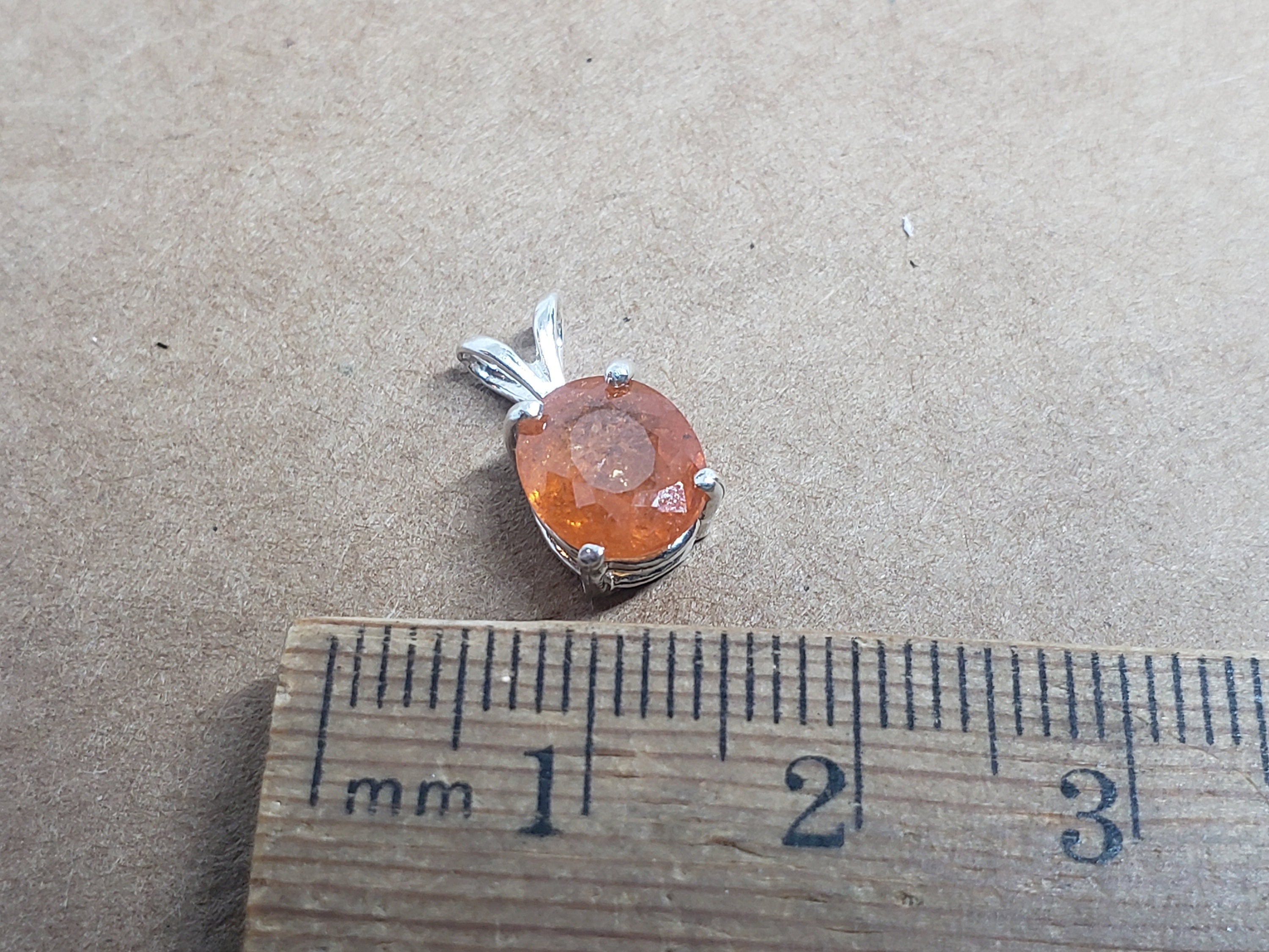 Mandarin Garnet Pendant
