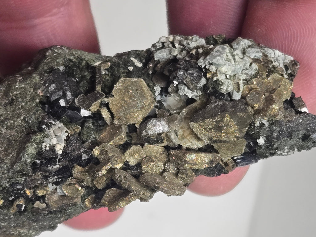 Marcasite with schorlomite garnet