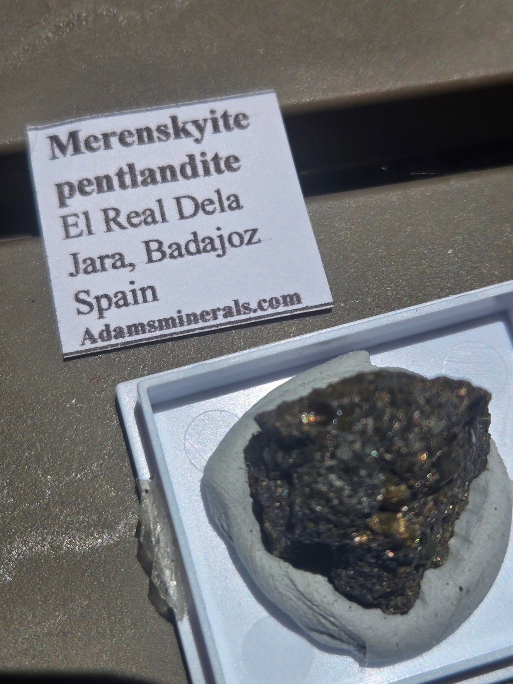 Merenskyite w pentlandite