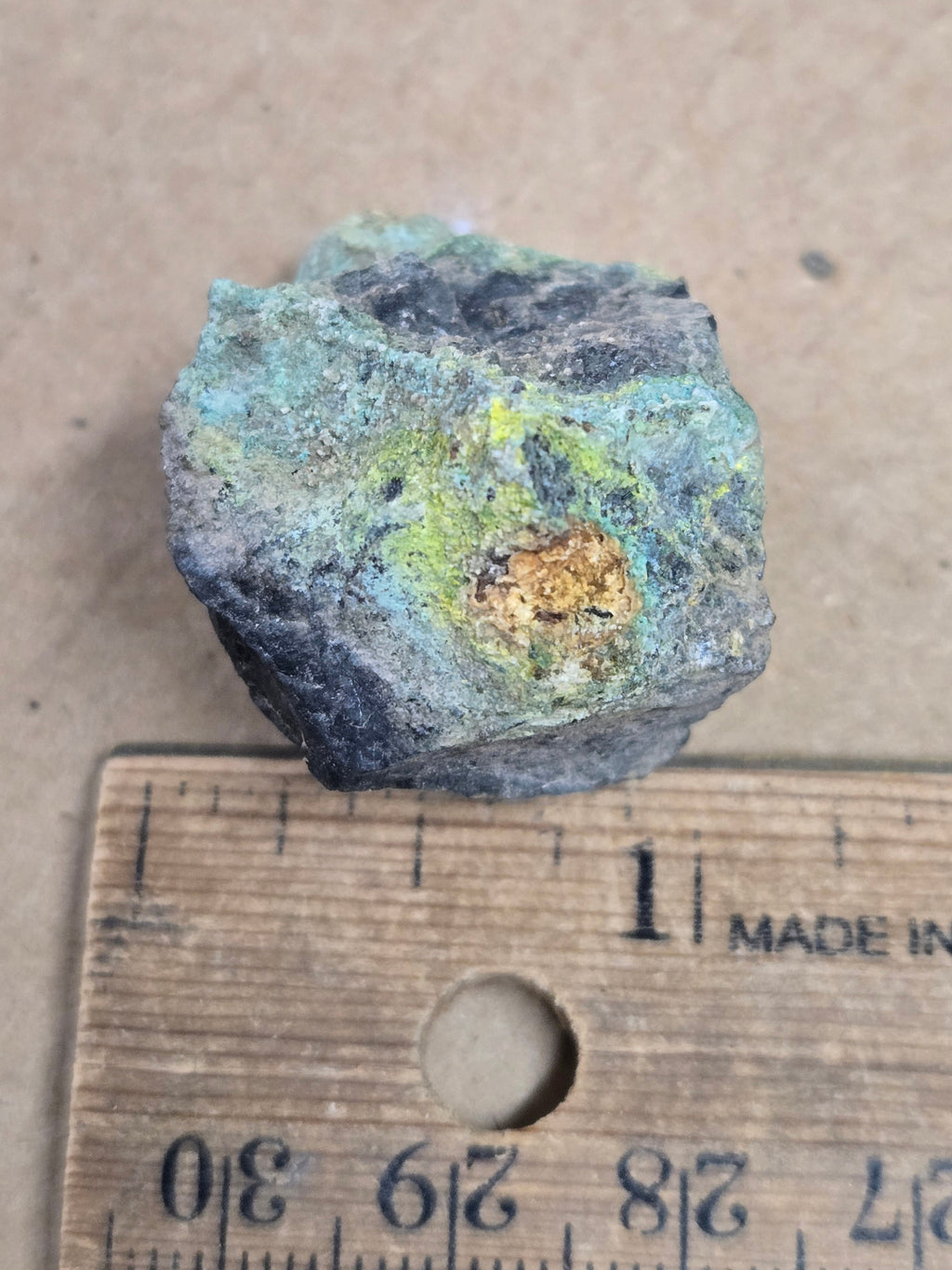 Metavoltine with Uraninite and Johannite specimen
