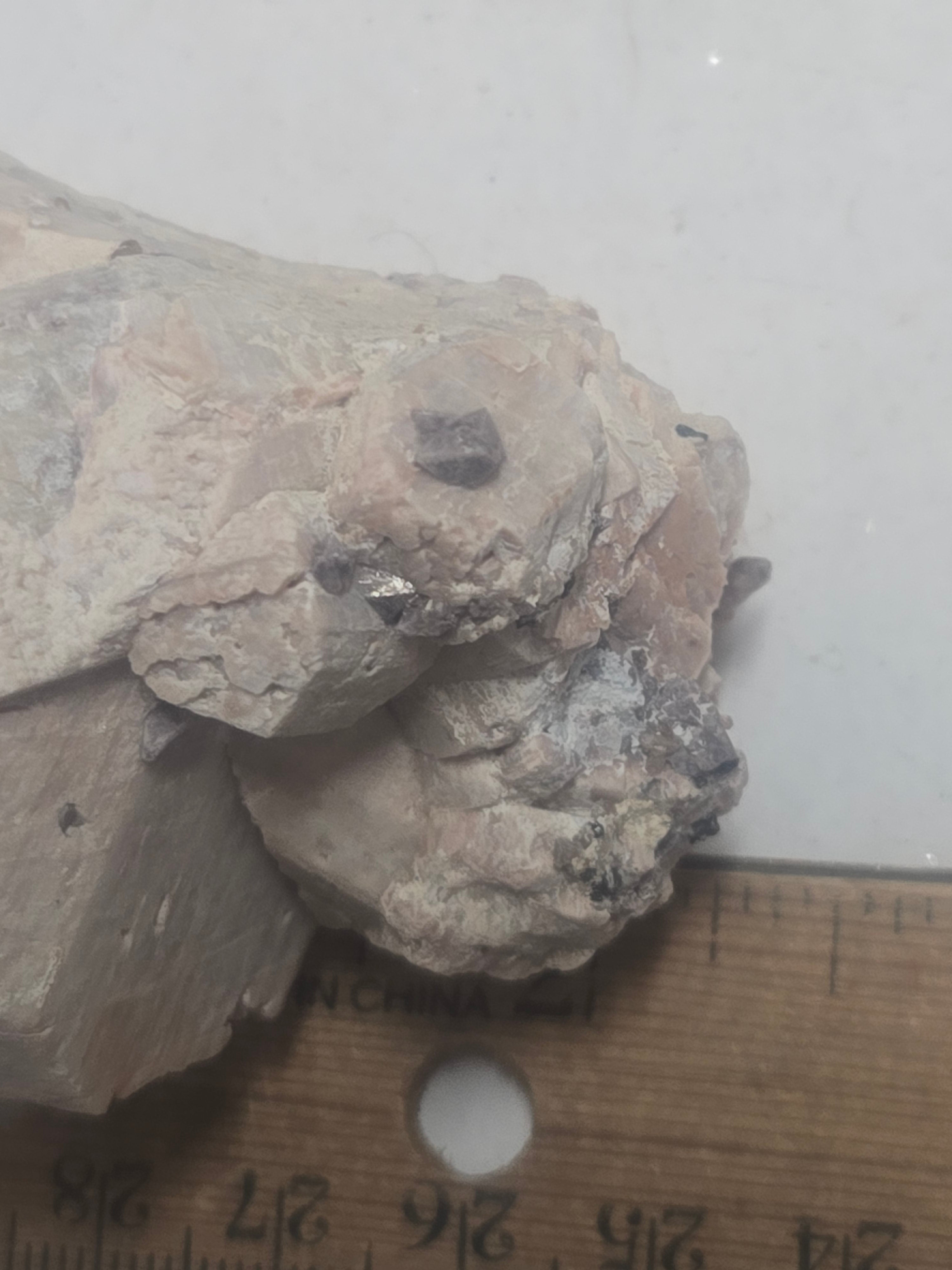 Microcline and Zircon specimen