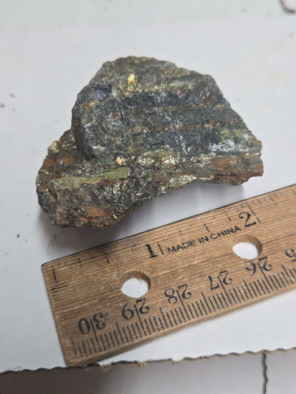 Molybdenite chalcopyrite specimen