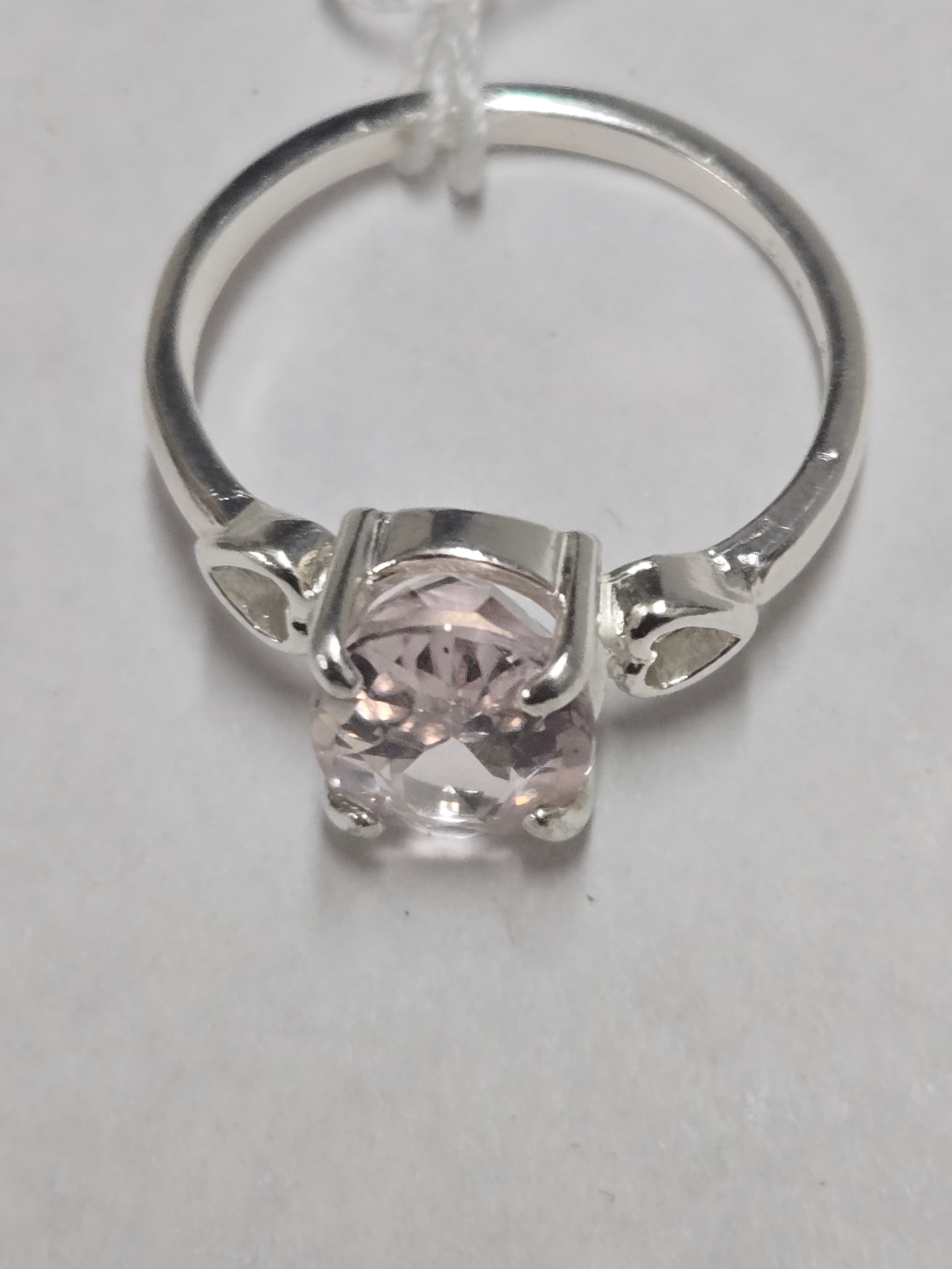 Morganite heart Ring