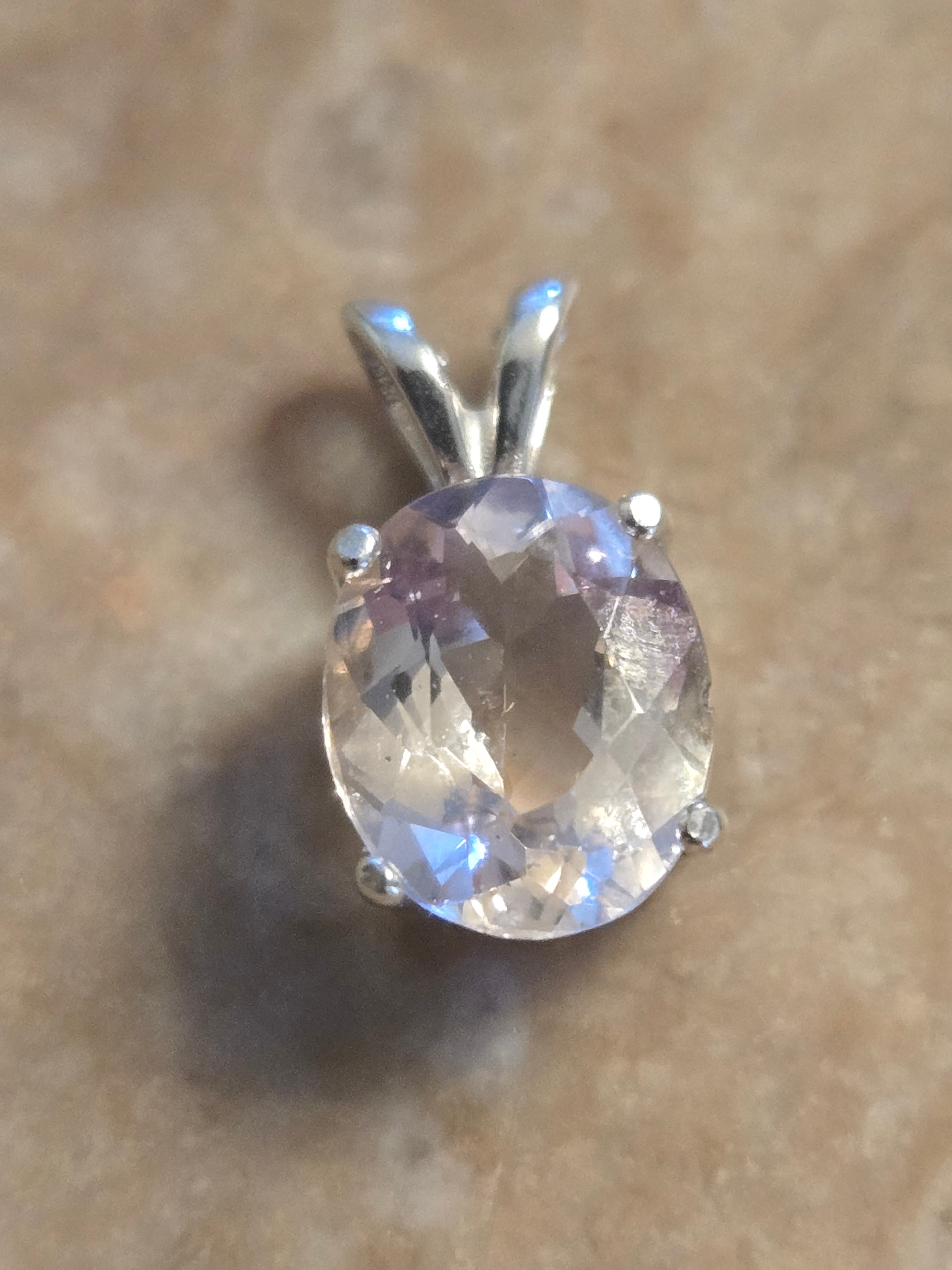 Morganite pendant