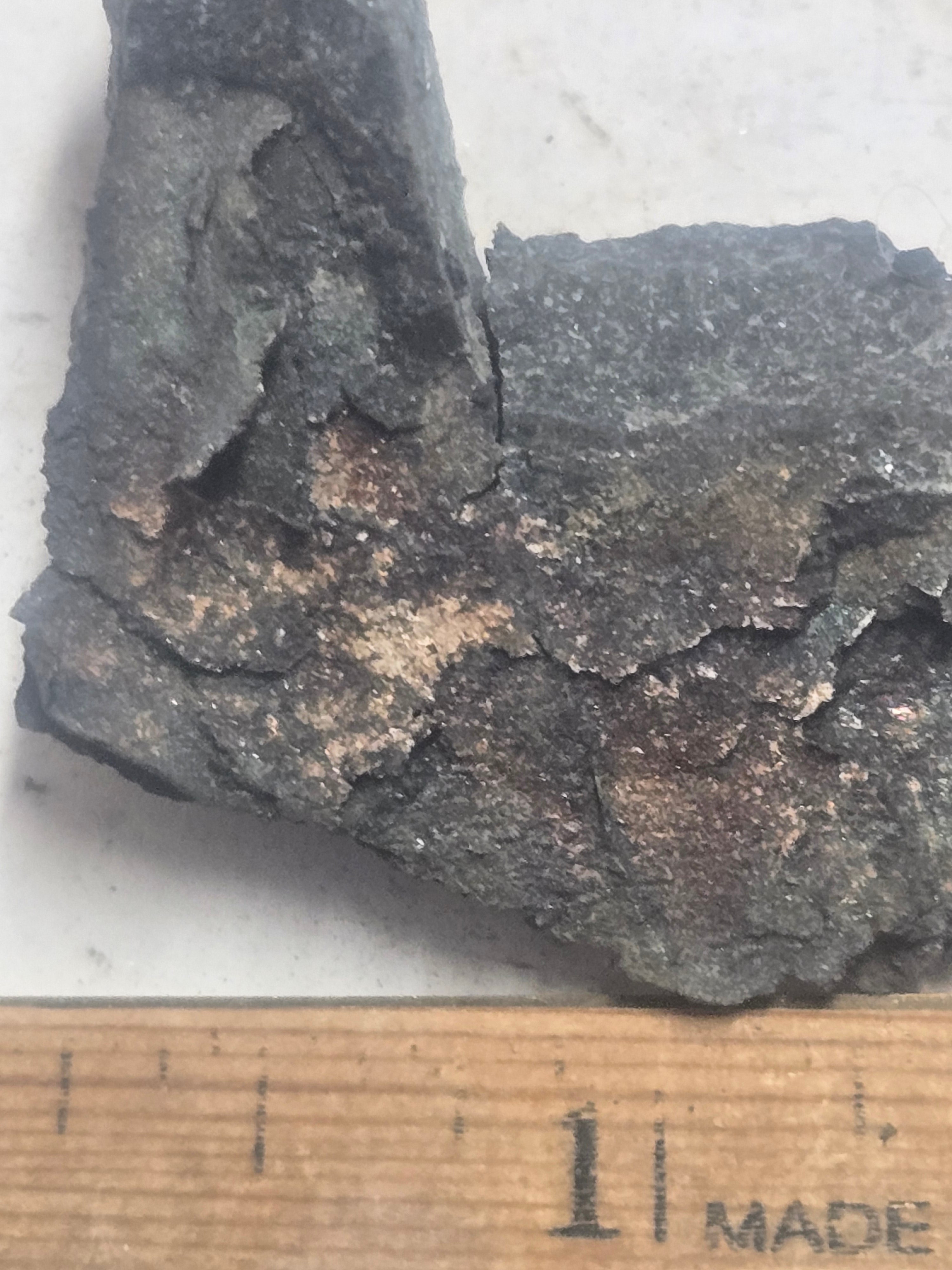 Native silver in matrix