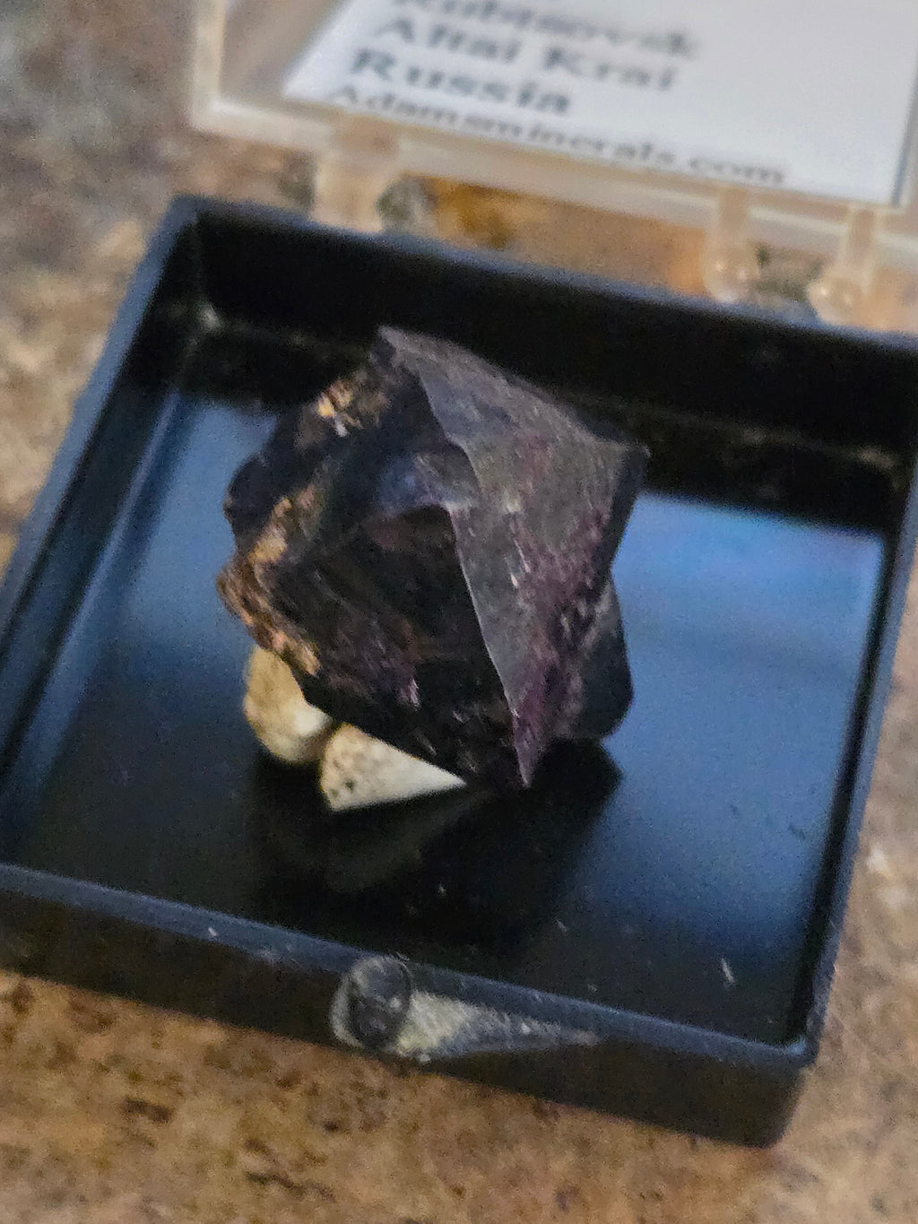 Native silver on cuprite