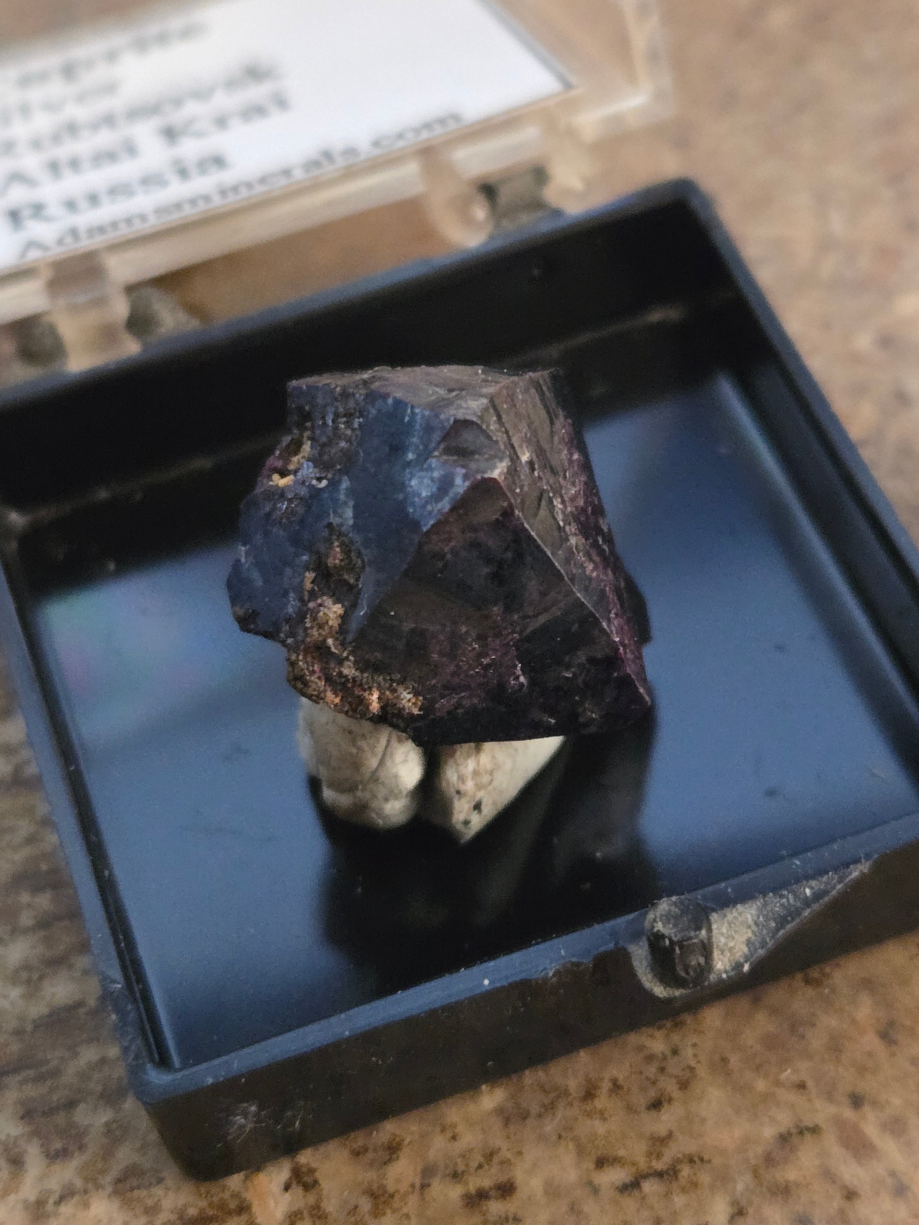 Native silver on cuprite