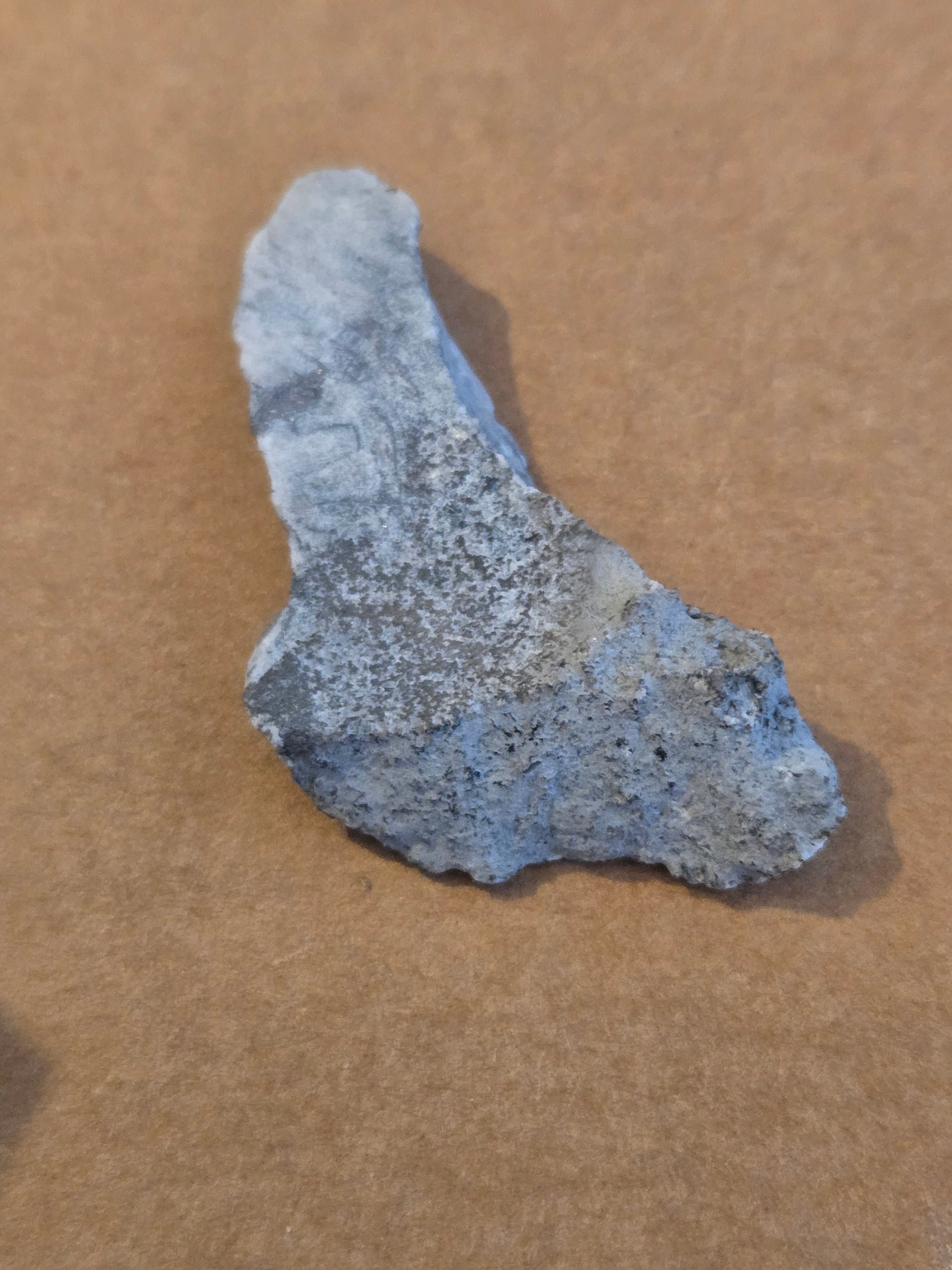 Native silver slab
