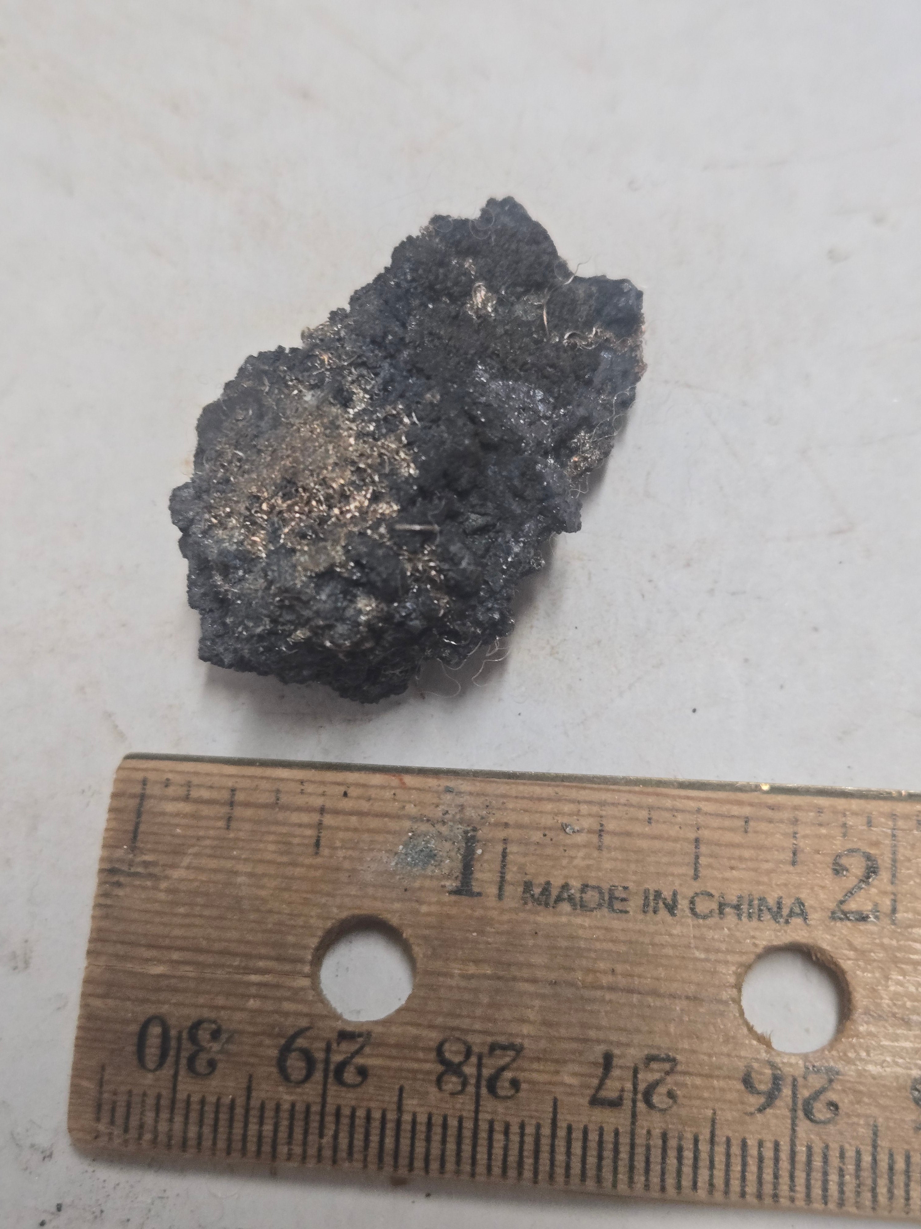 Native silver with acanthite