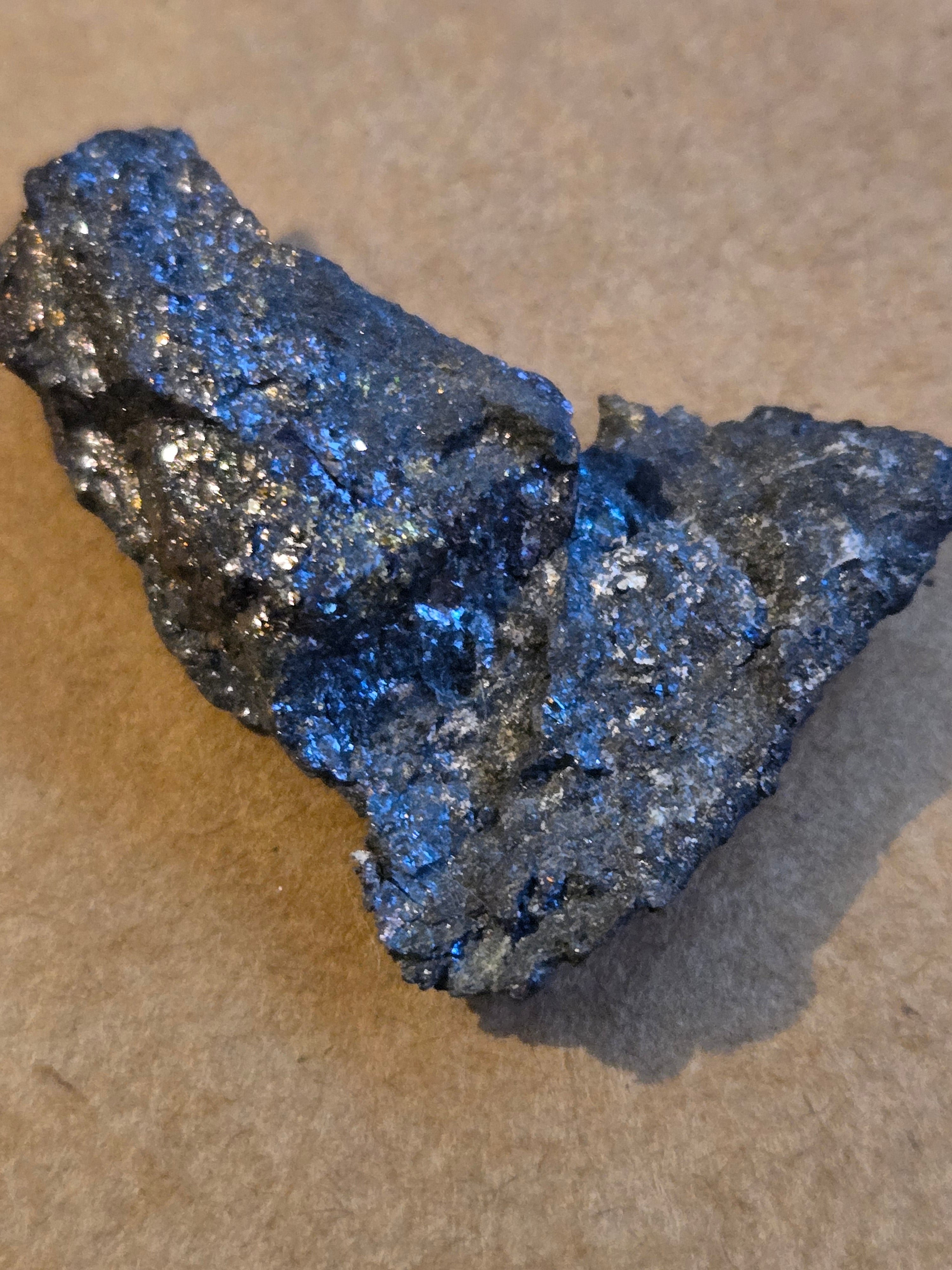Native silver with bornite