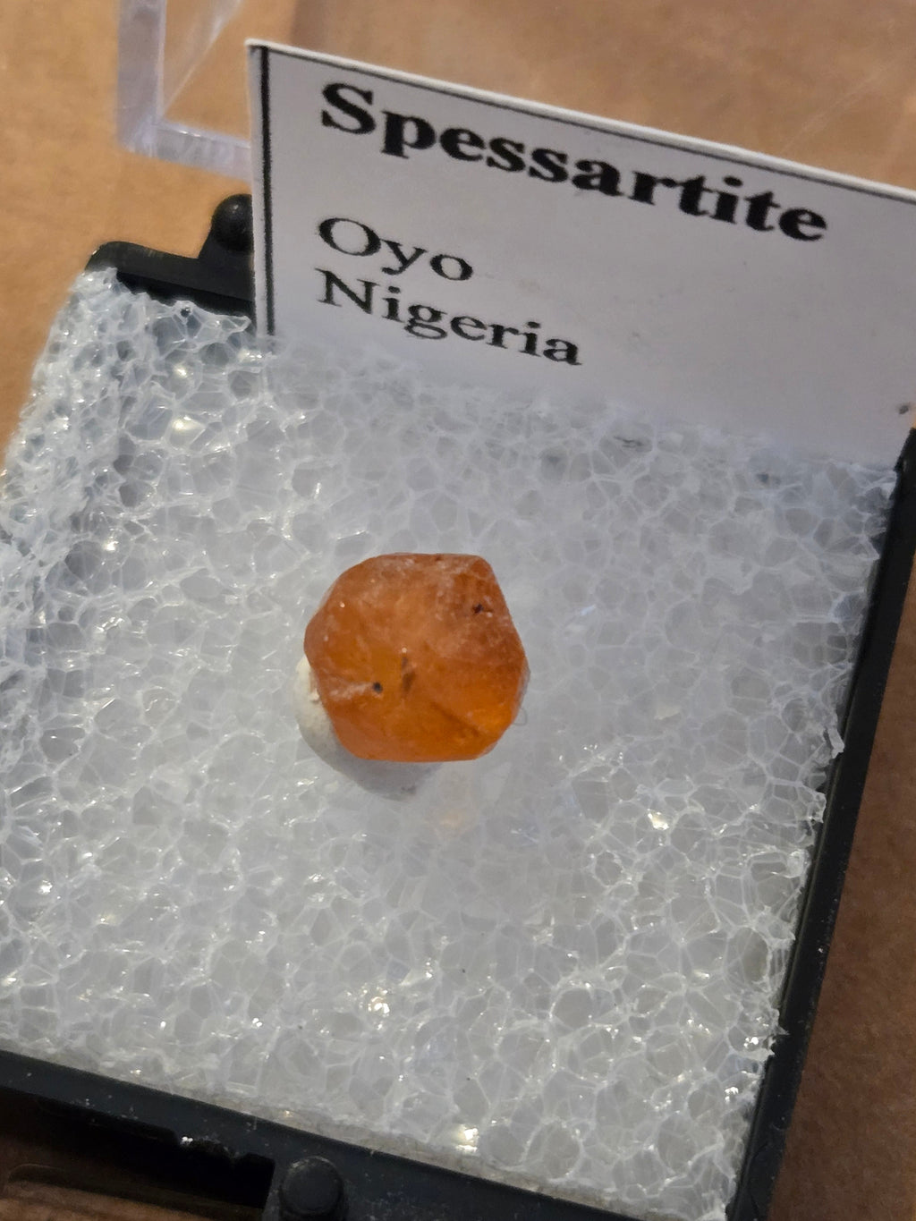 Orange Spessartite specimen
