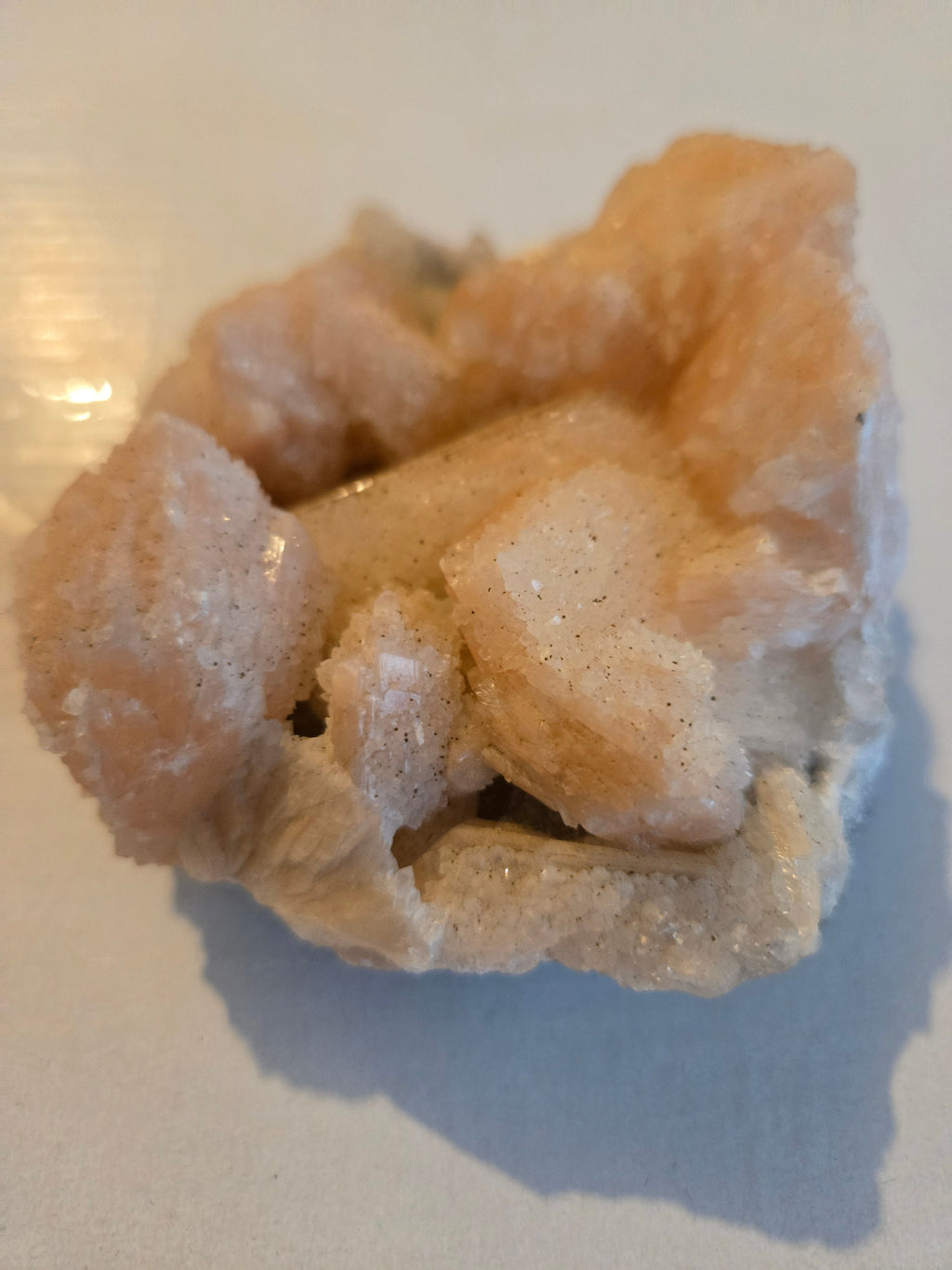 Orange Stilbite specimen