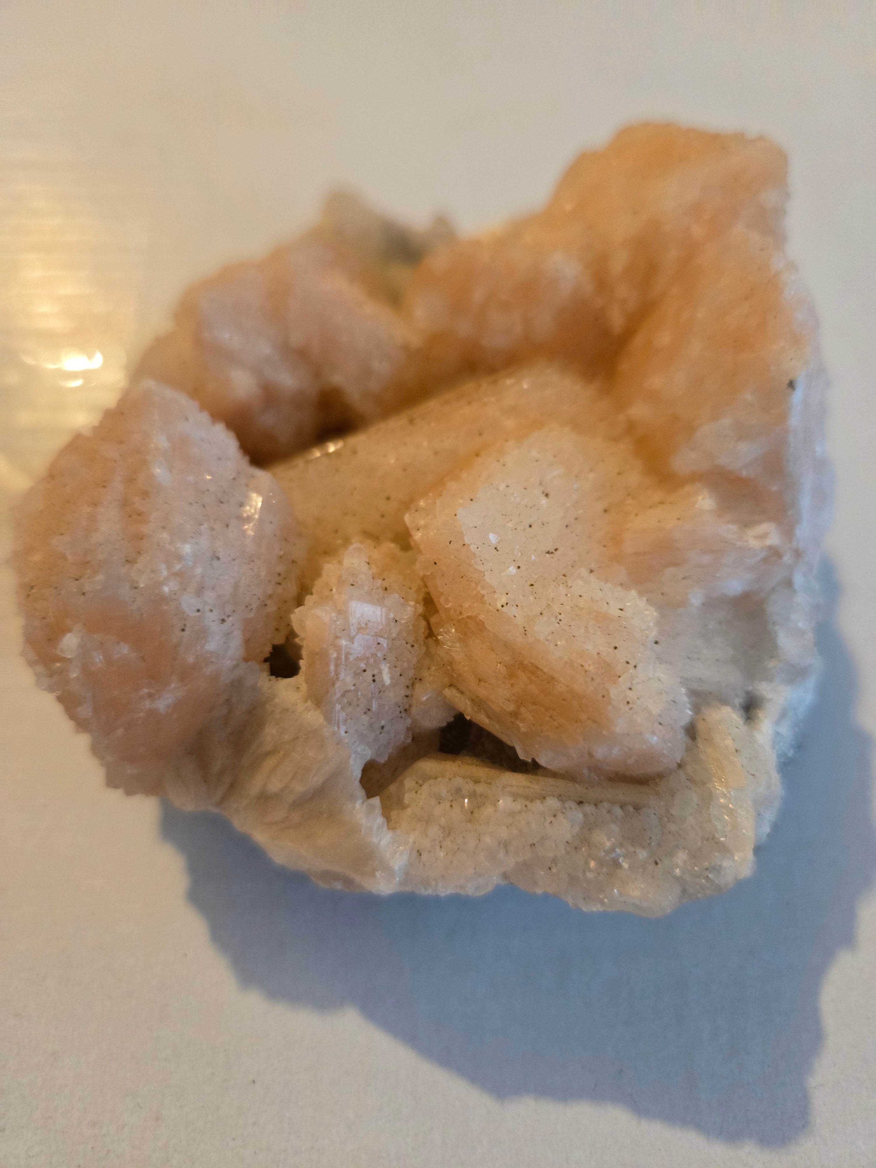 Orange Stilbite specimen