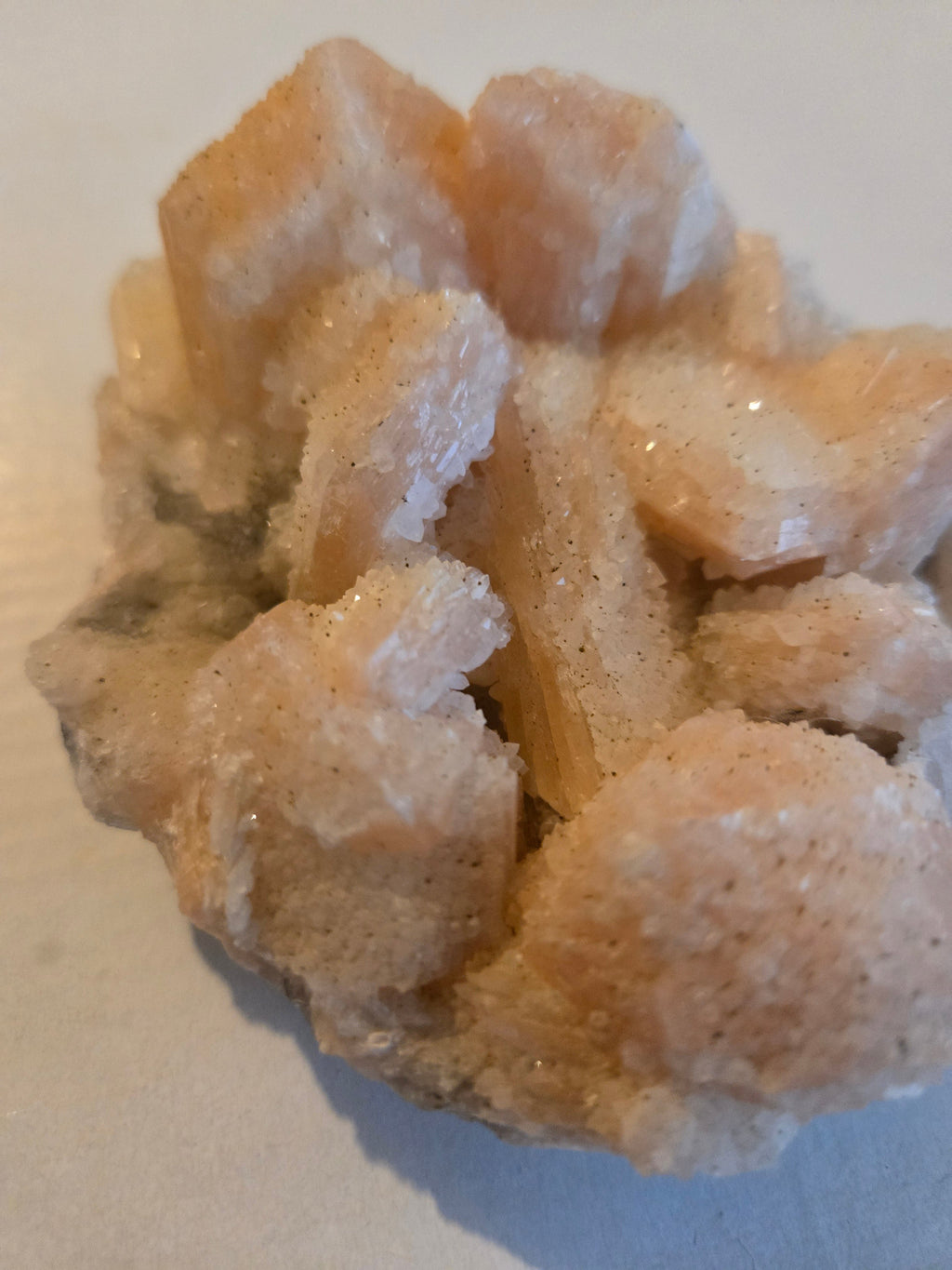 Orange Stilbite specimen