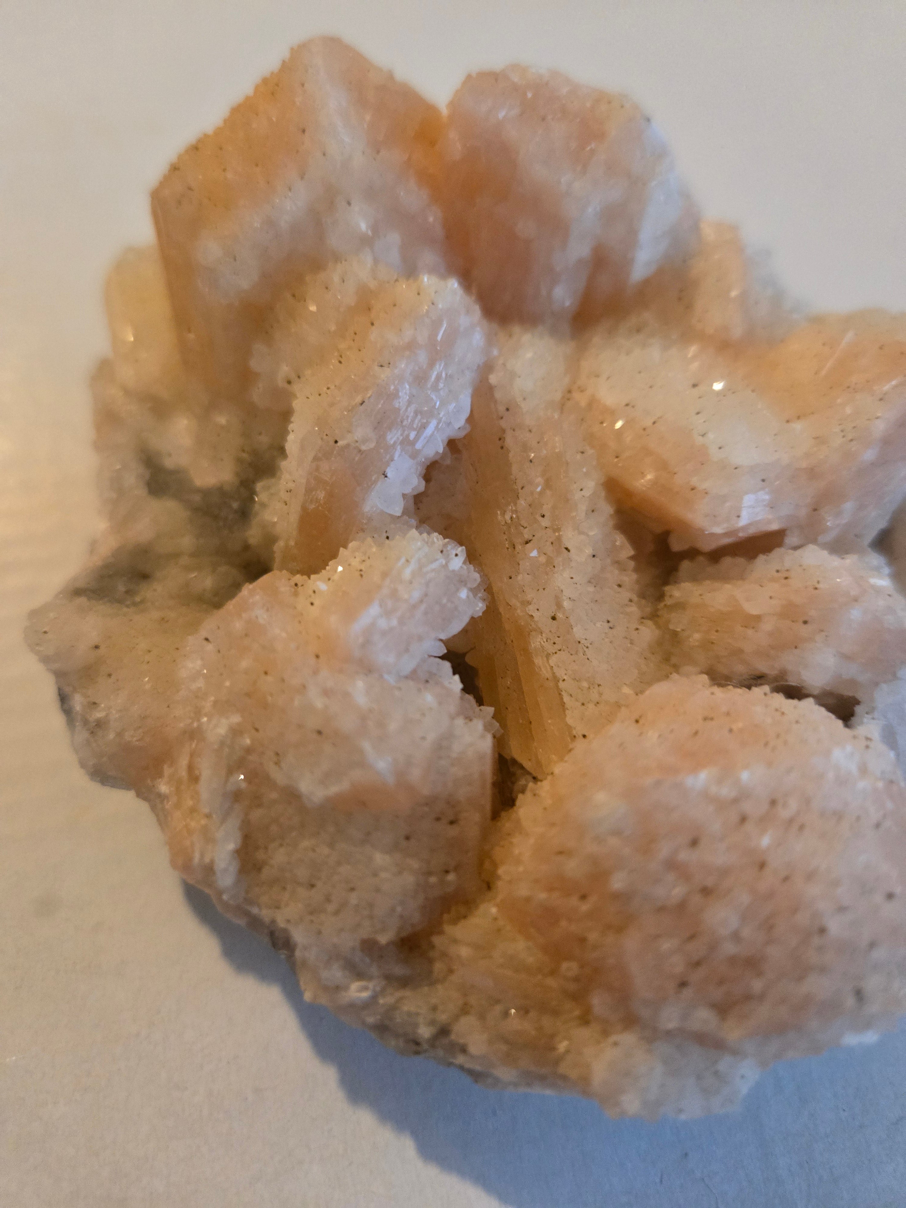 Orange Stilbite specimen