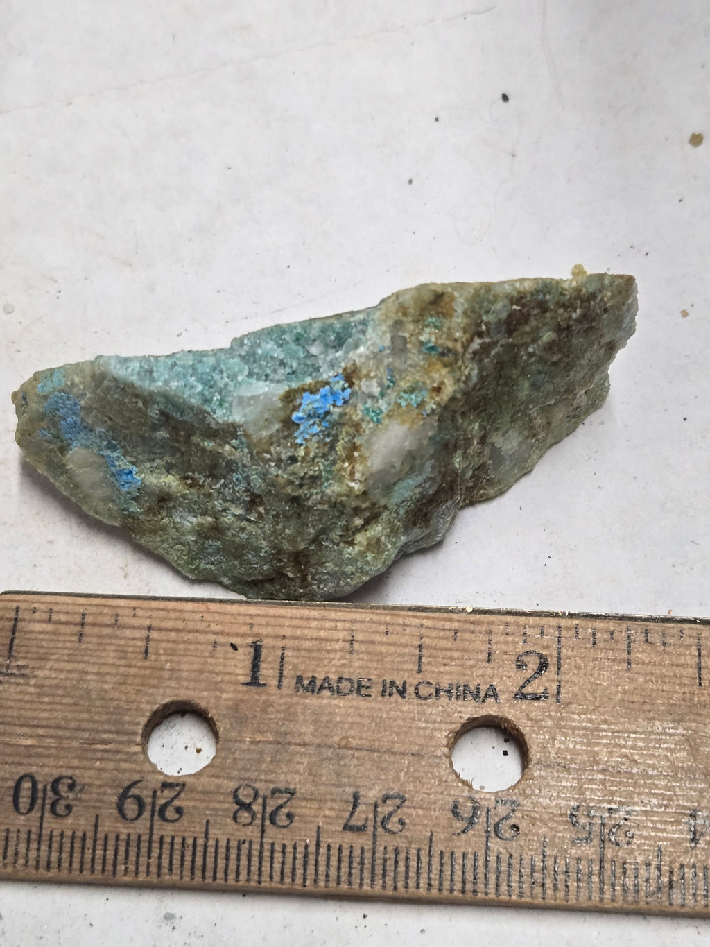 Parnaite cyanotrichite lavendulan
