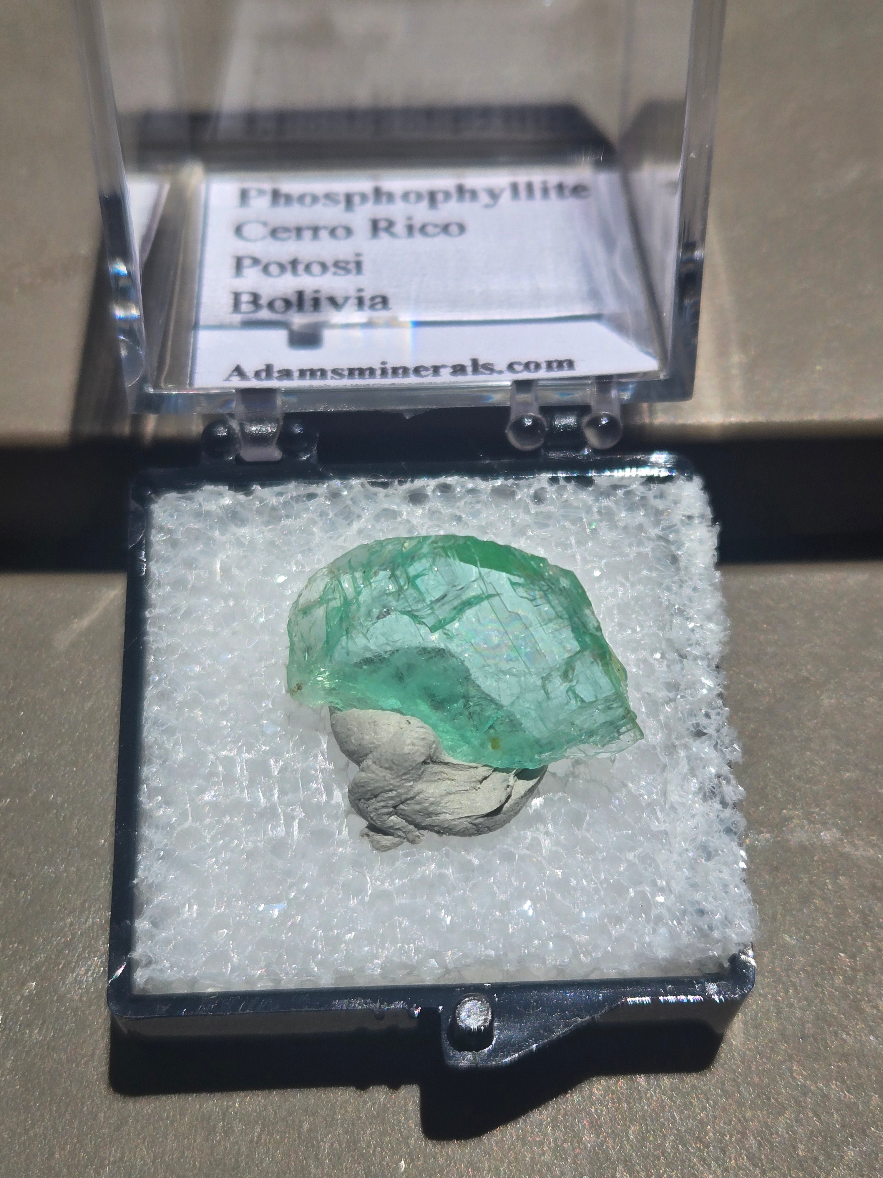 Phosphophyllite crystal