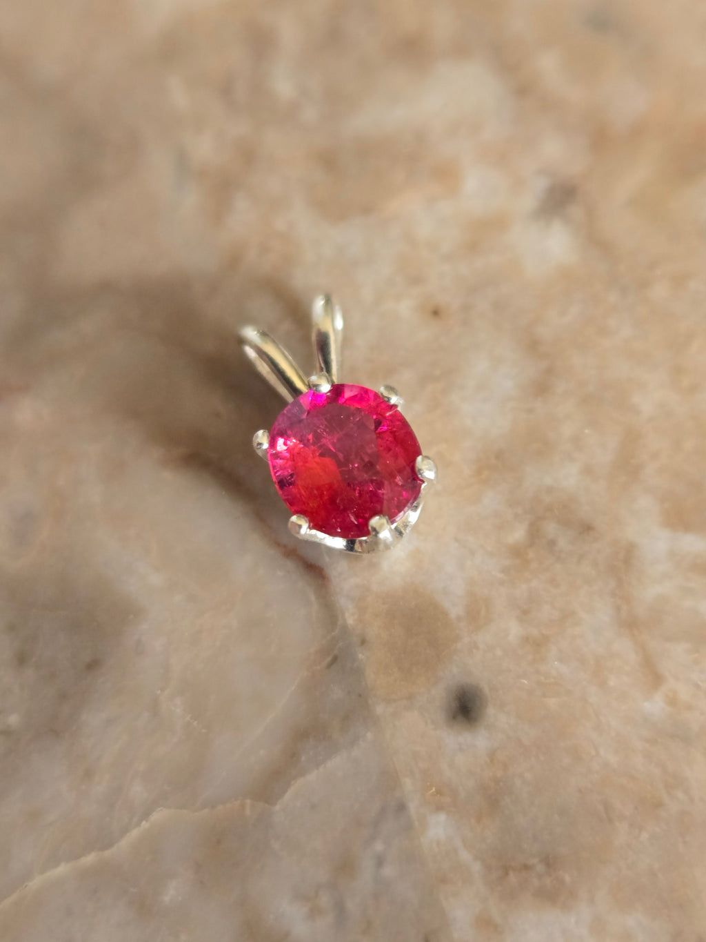 Pink Tourmaline Pendant