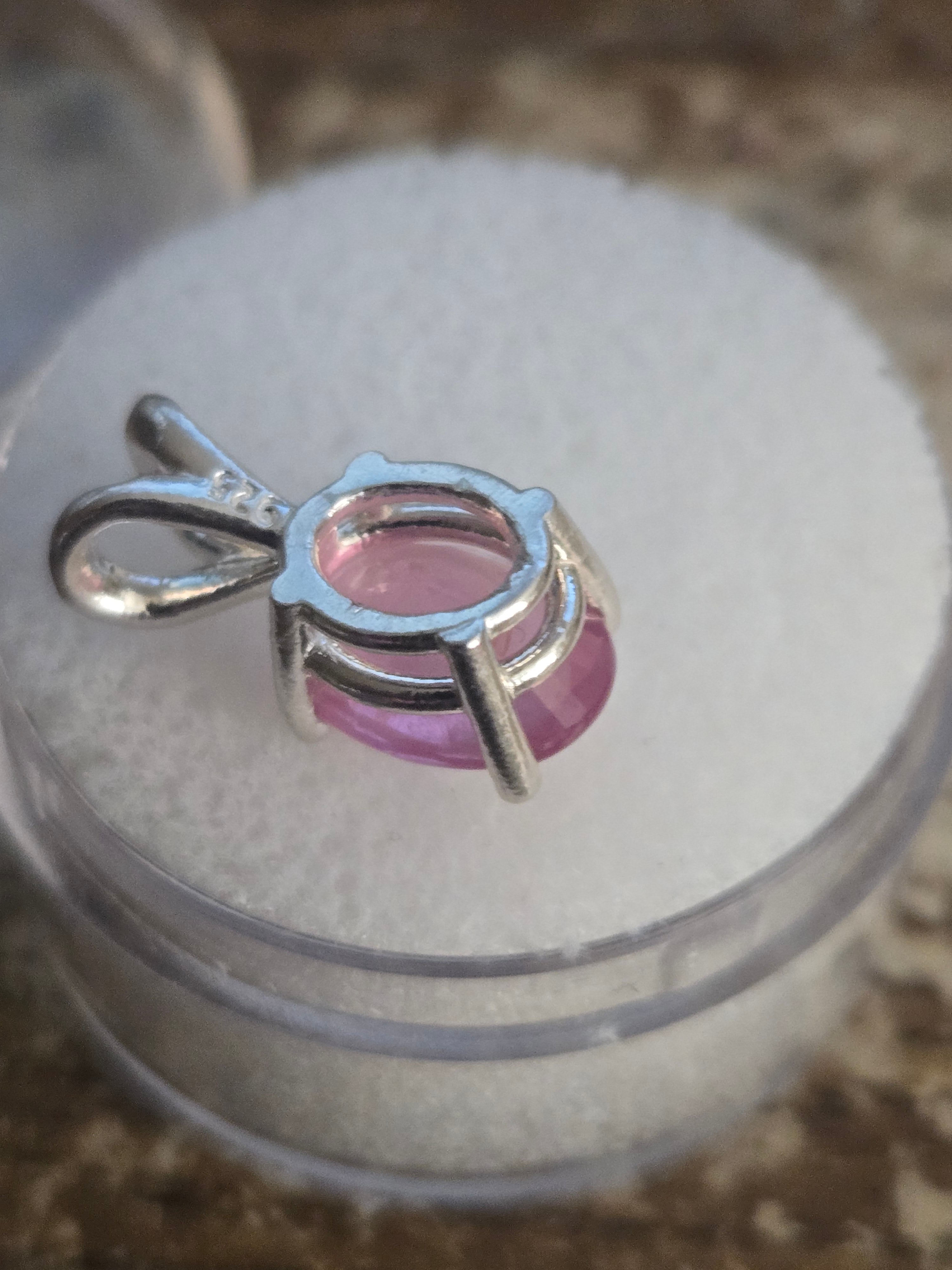 Pink Tourmaline Pendant