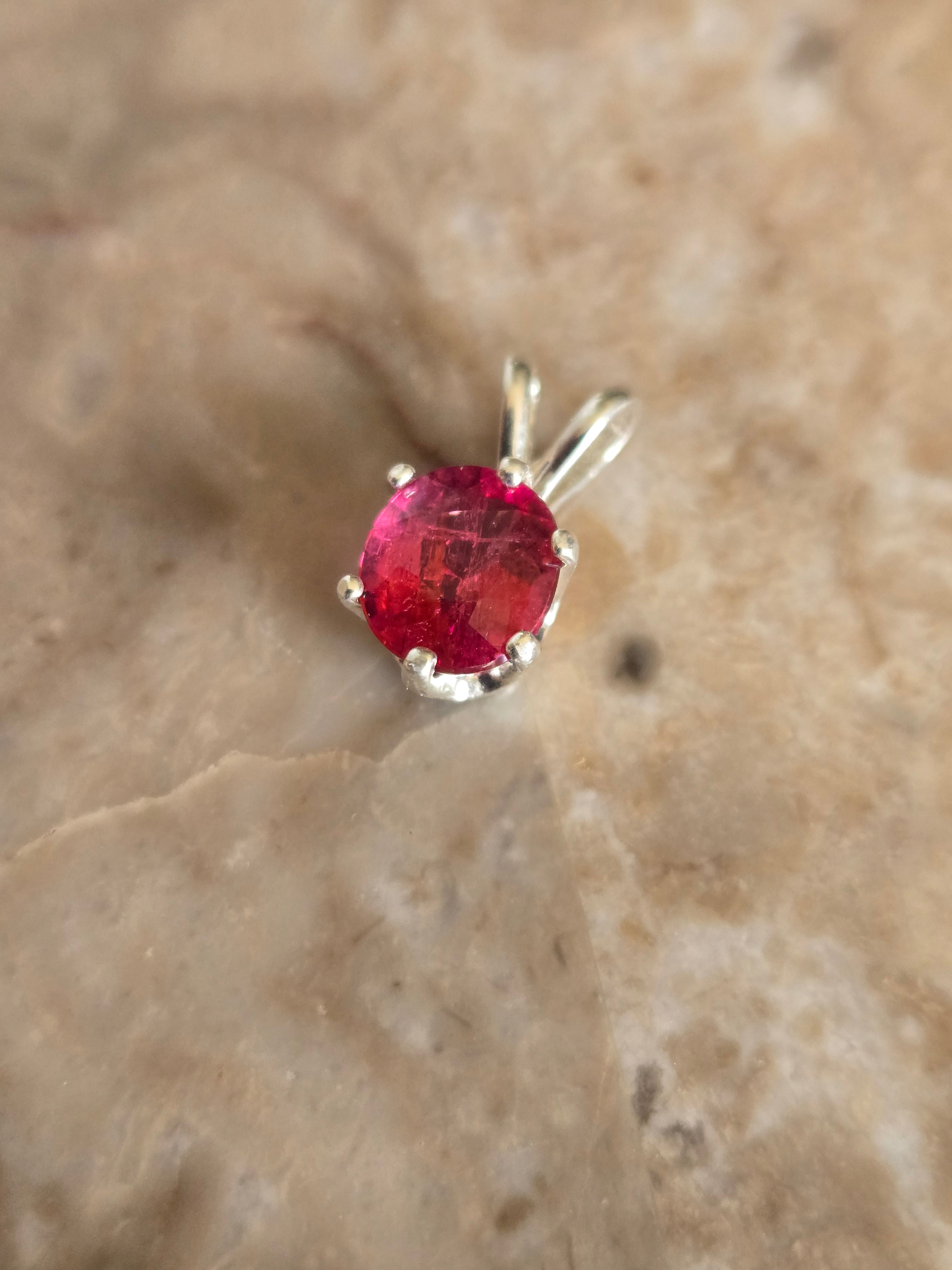 Pink Tourmaline Pendant