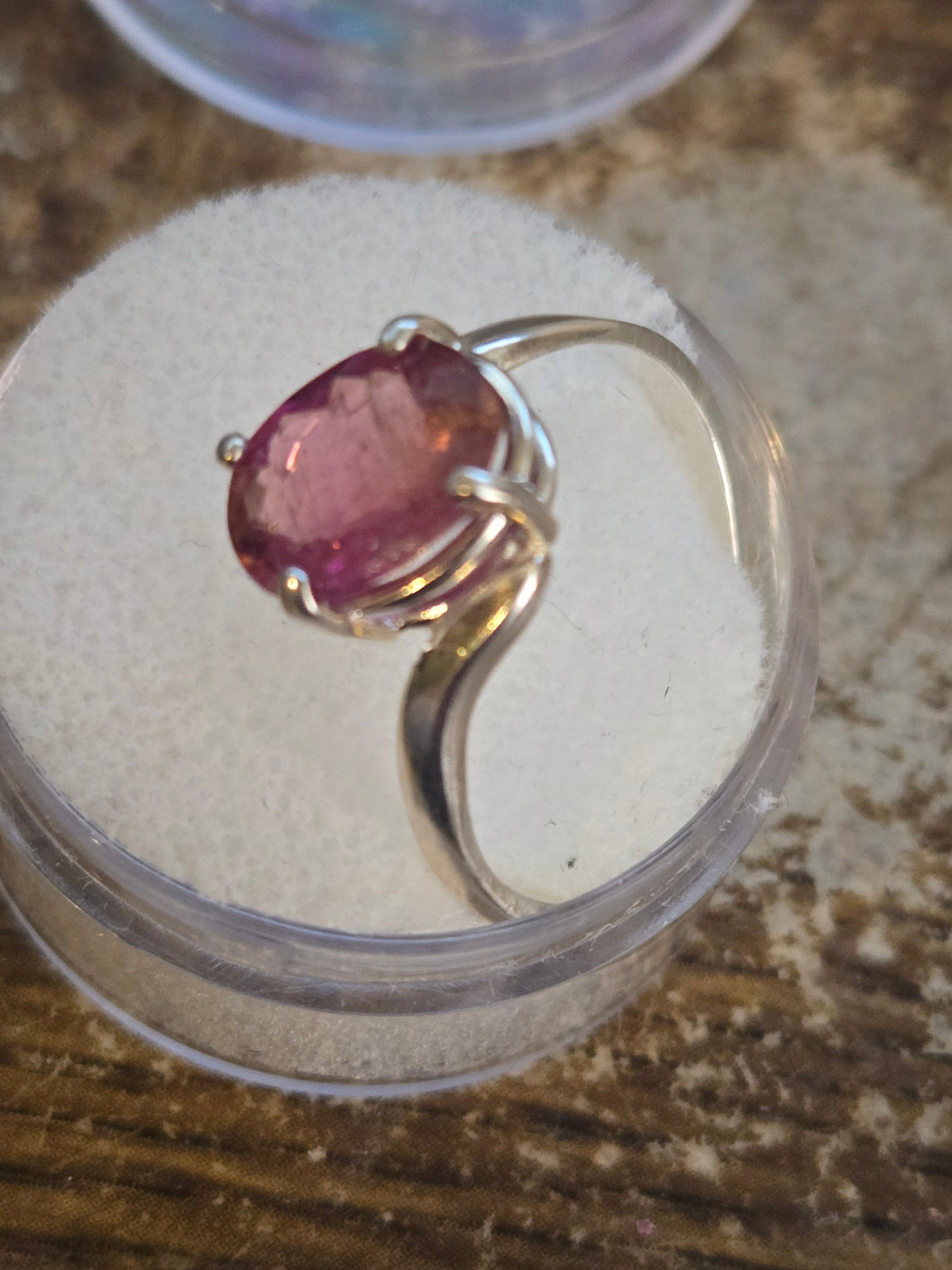 Pink Tourmaline Ring