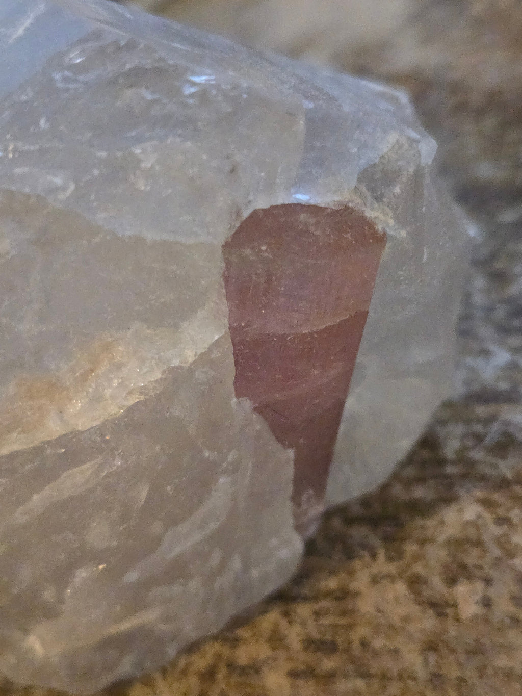 Pink tourmaline specimen