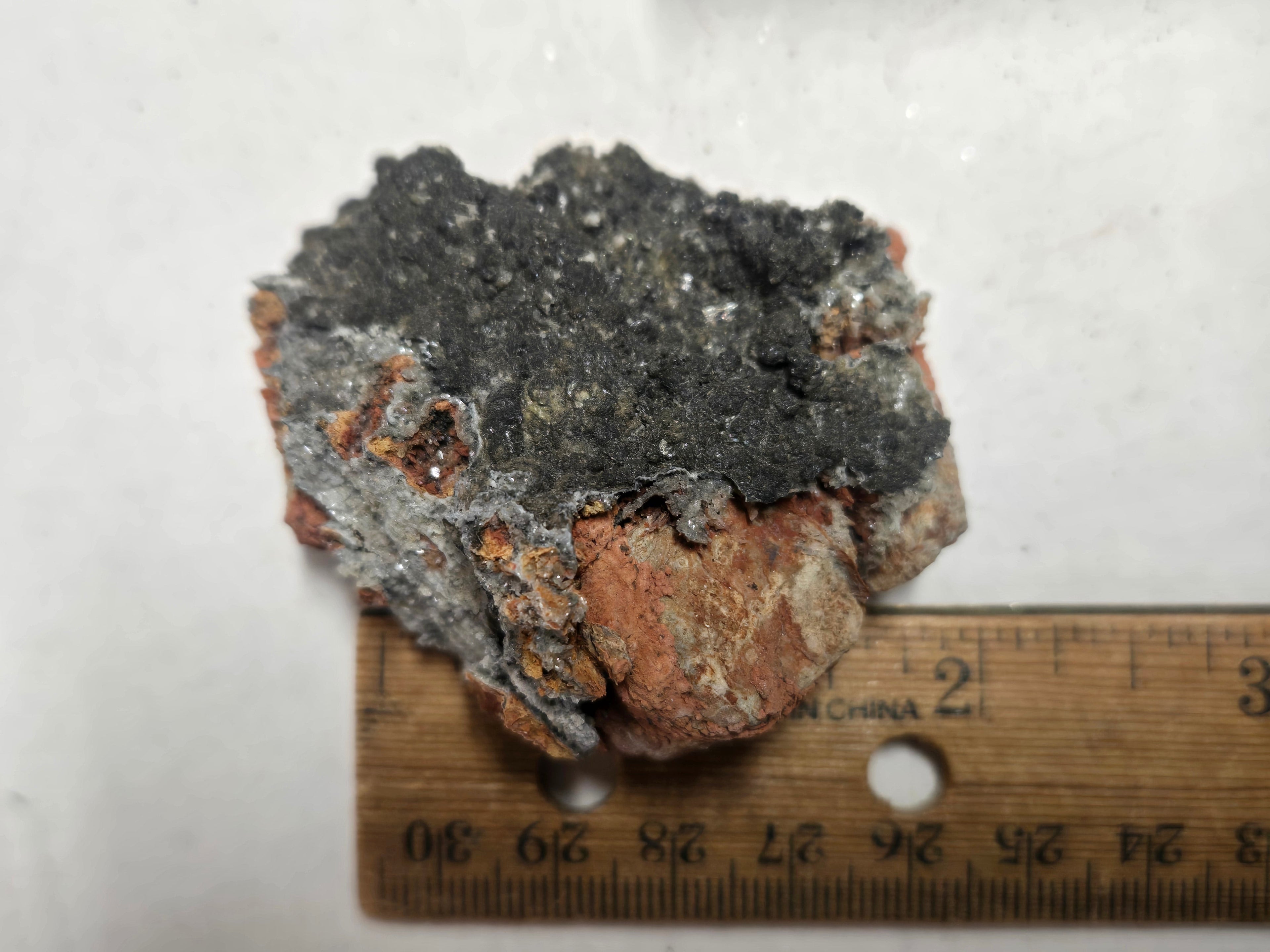 Plattnerite with hemimorphite