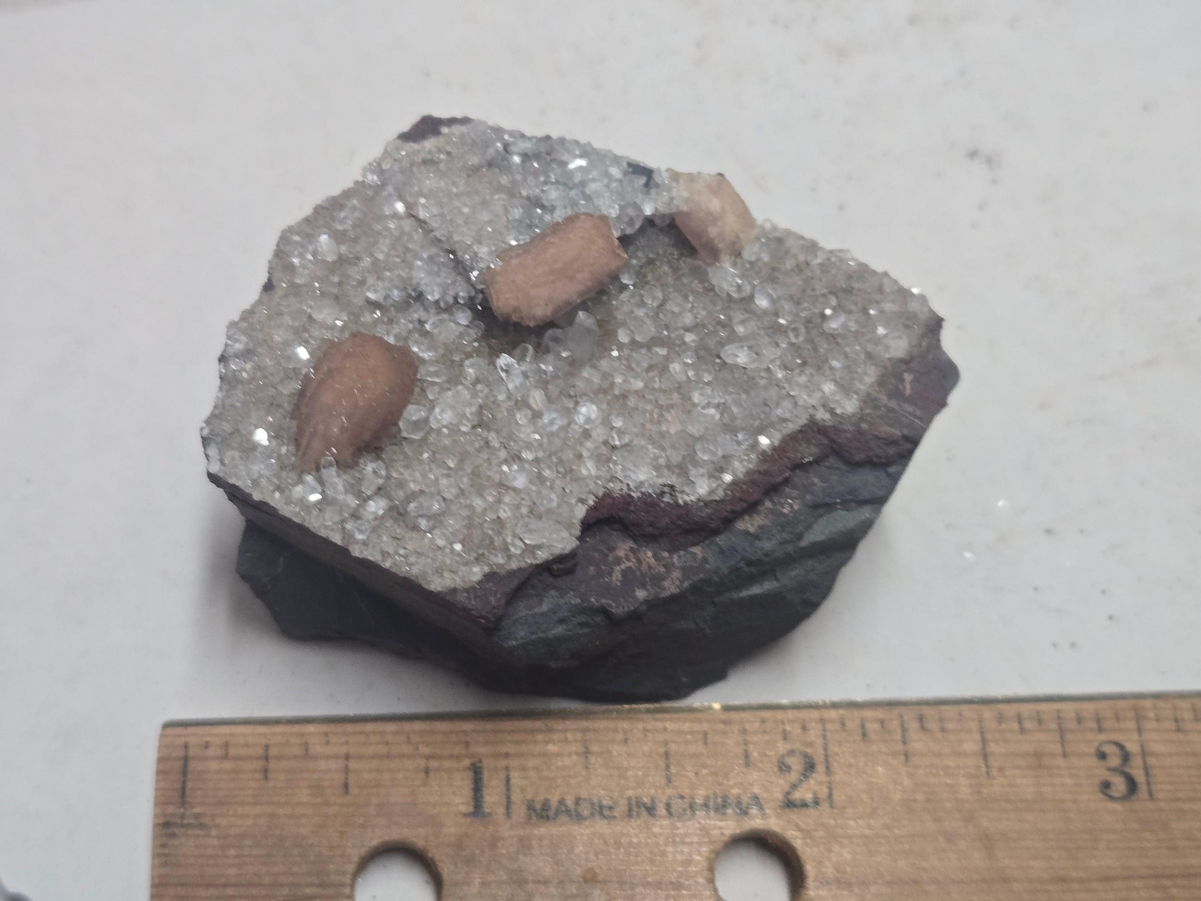 Poldervaartite (olmiite) specimen