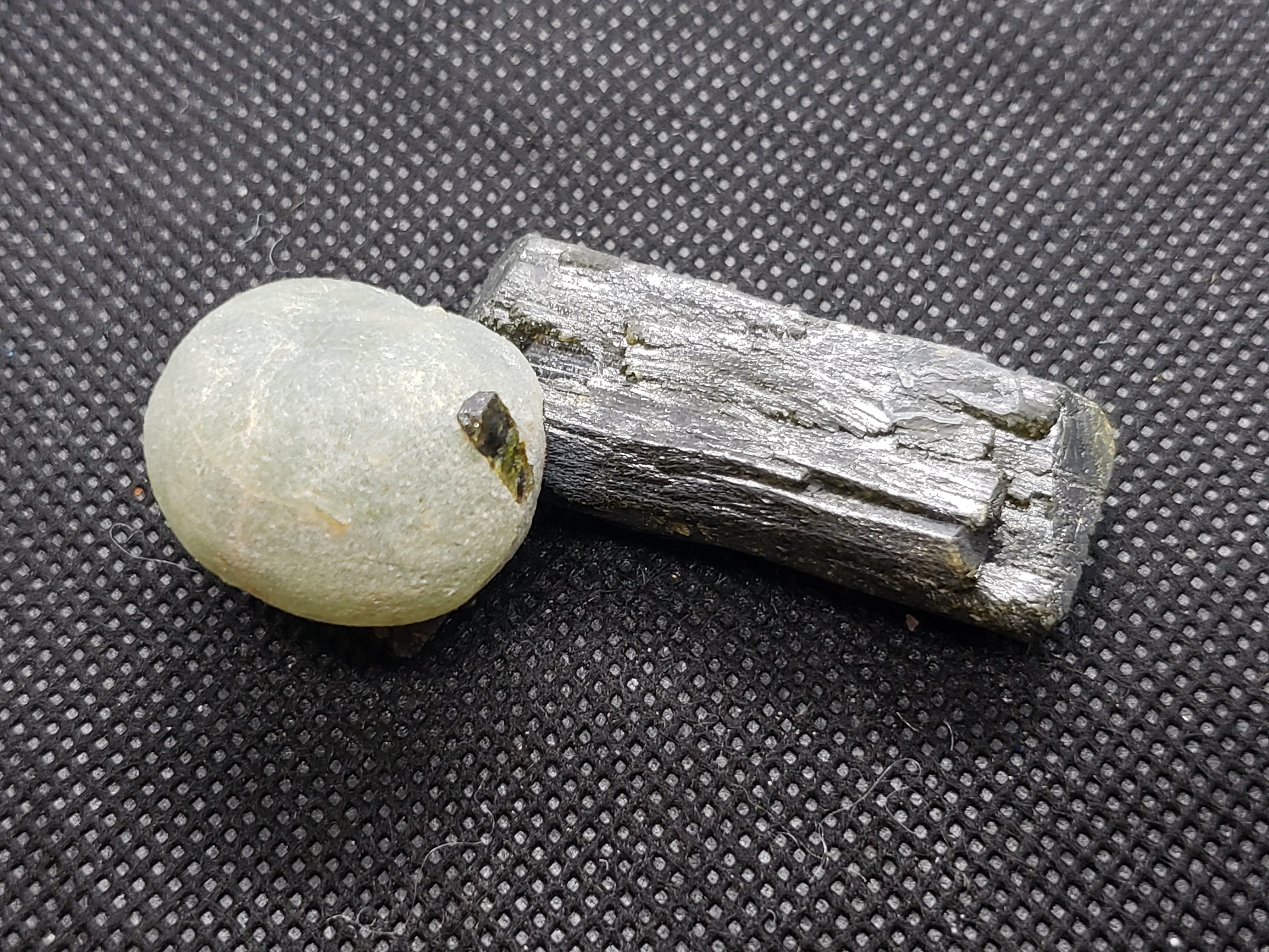 Prehnite on Epidote specimen