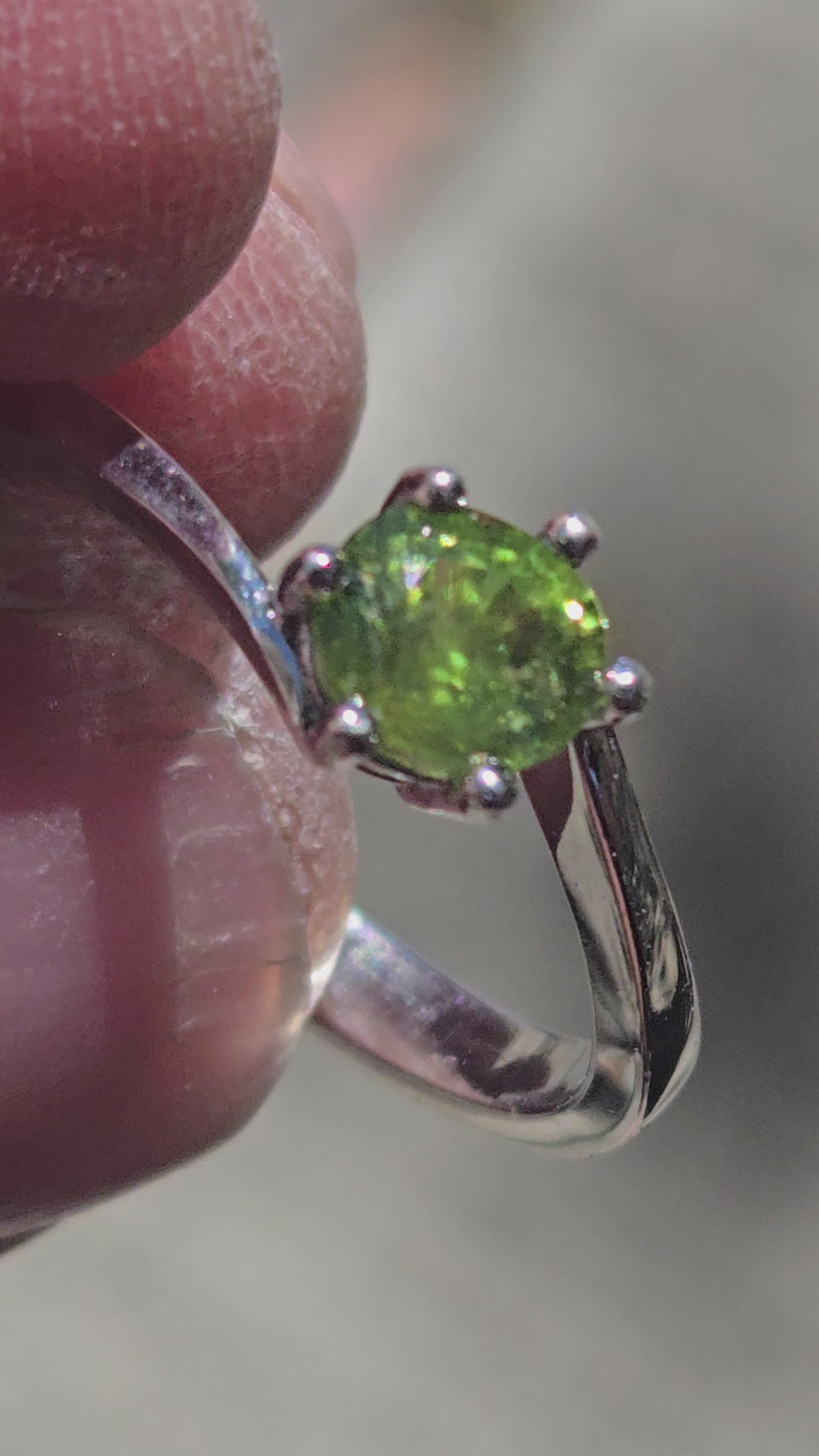 Grossular garnet Bypass ring