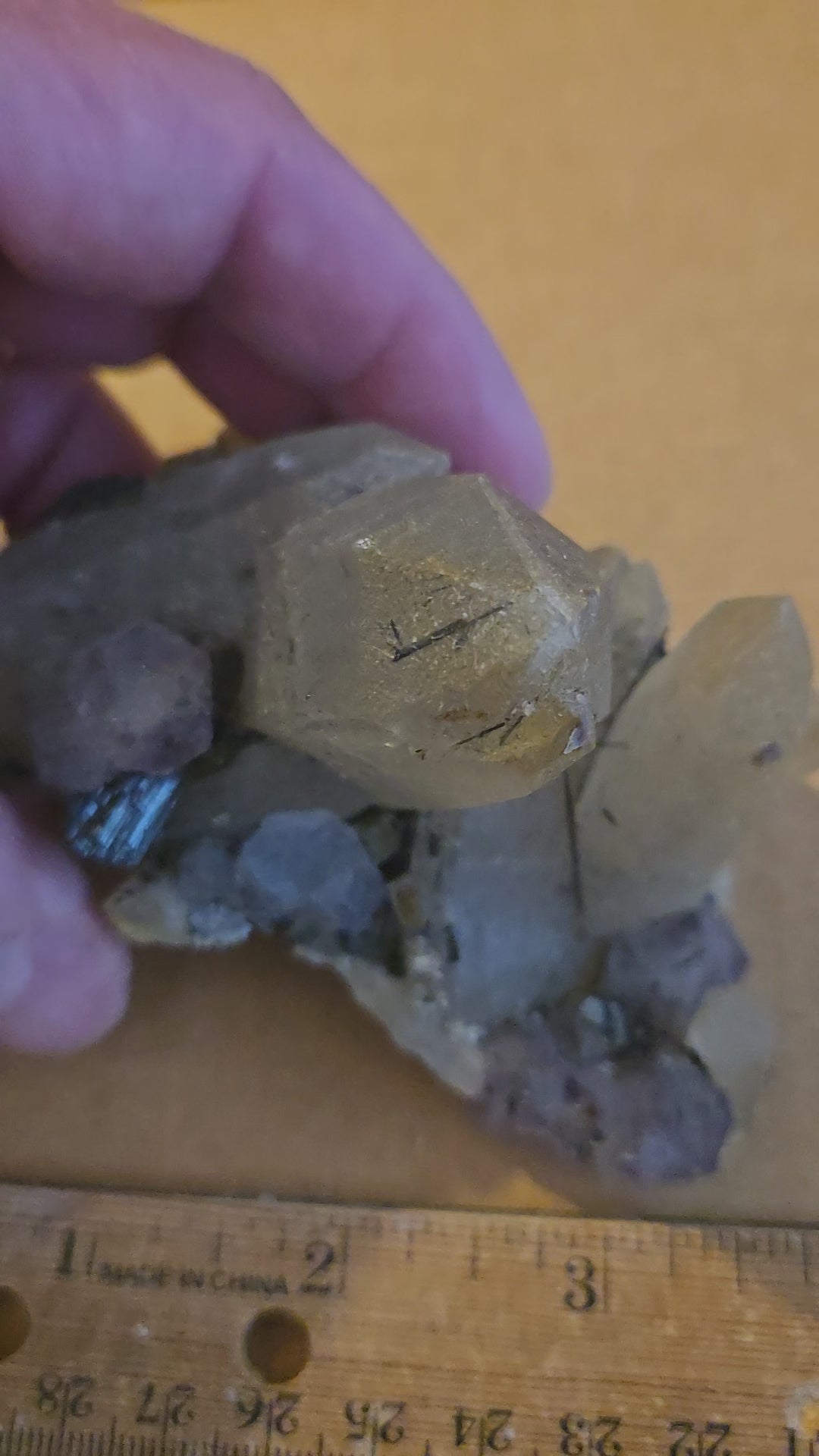 Fluorite, Schorl Tourmaline, Quartz Cluster