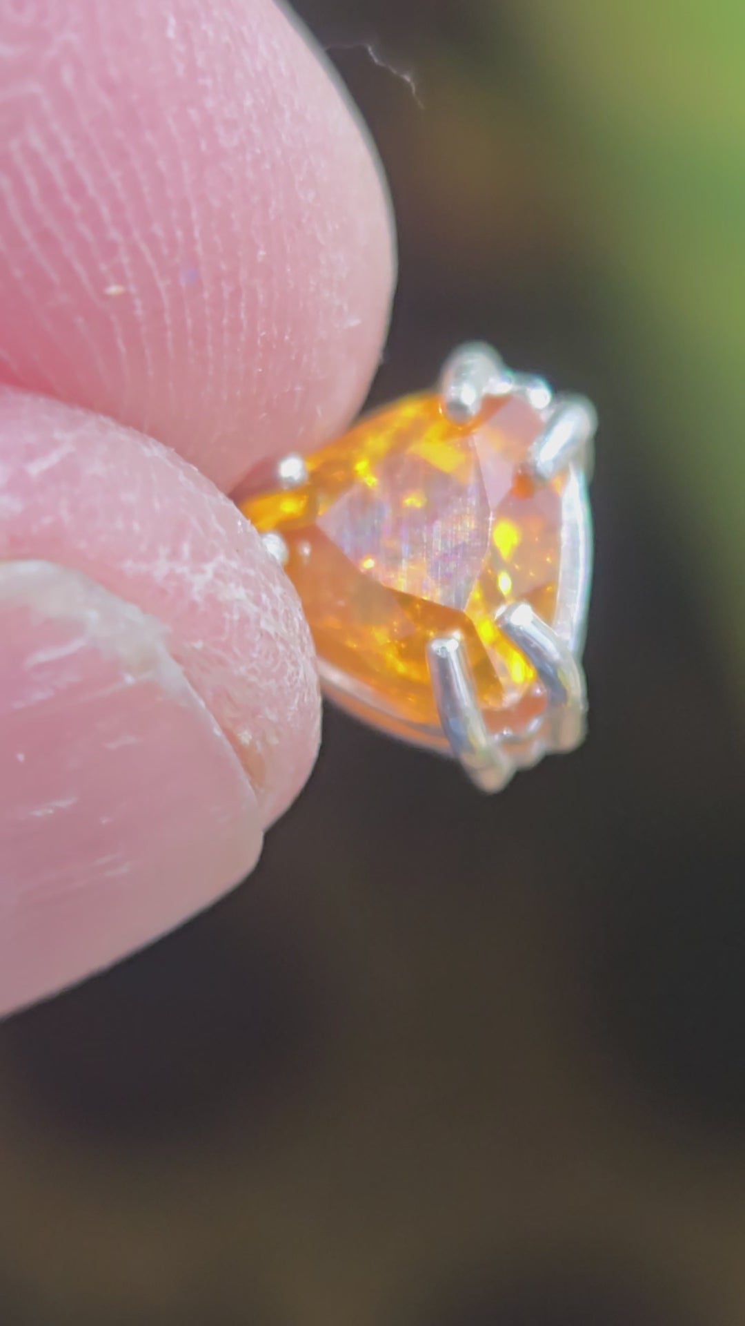 Sphalerite trillion pendant