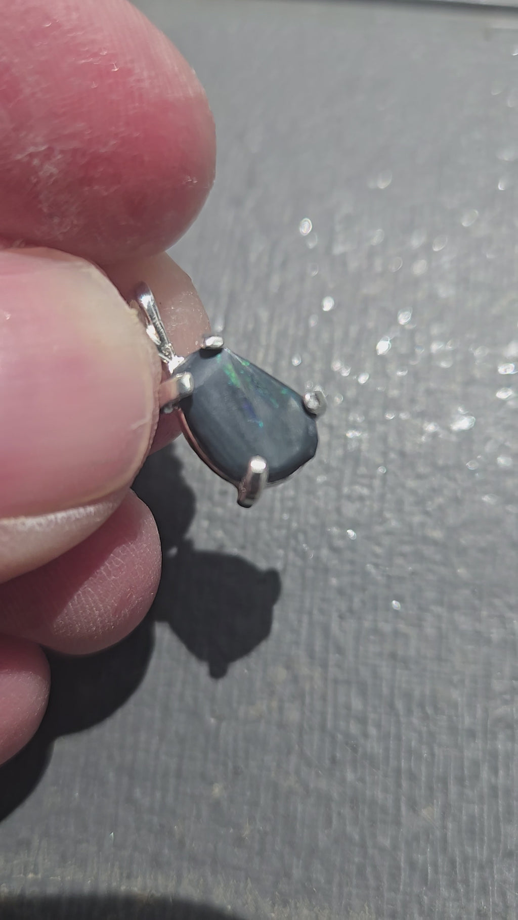 Black Opal pendant