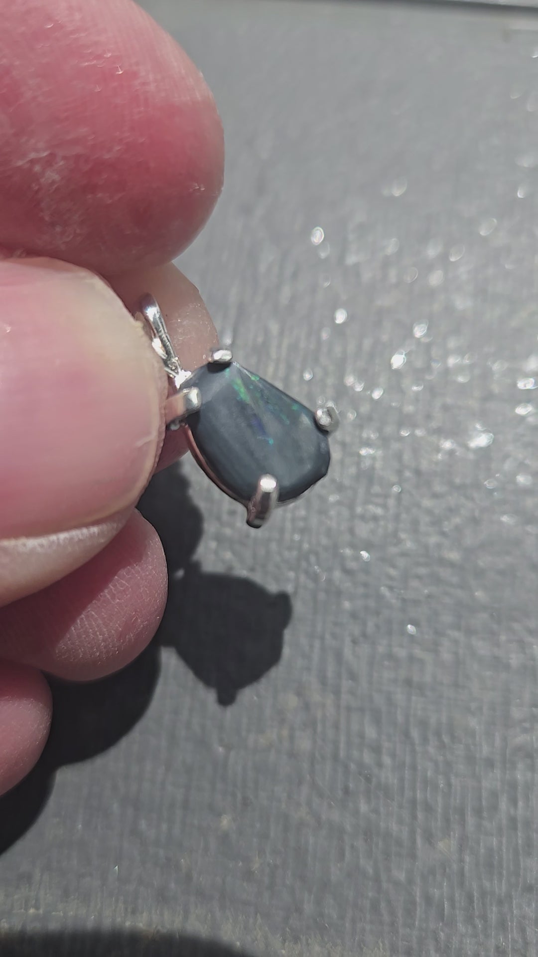 Black Opal pendant