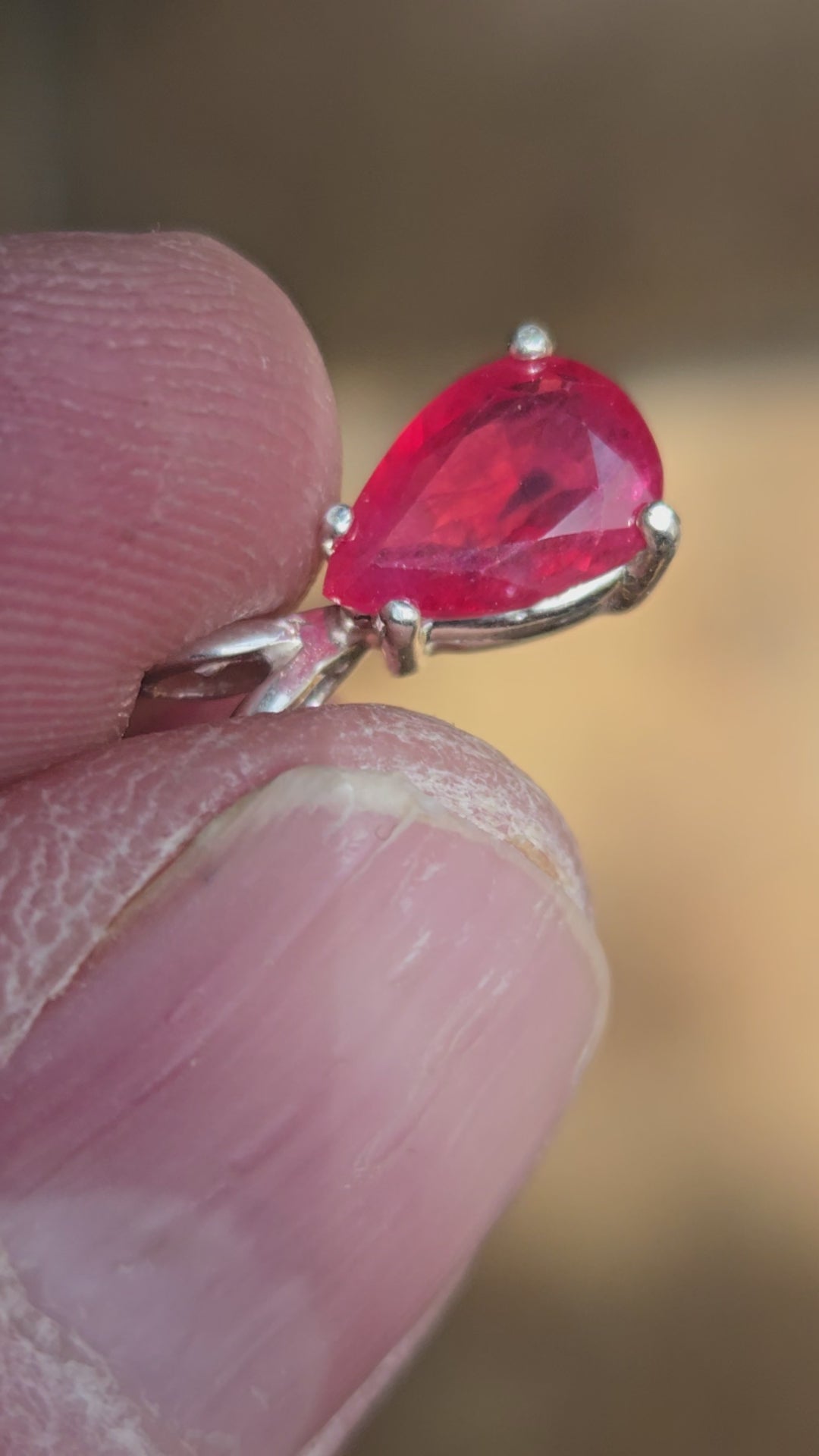 Padparadscha Sapphire Pendant