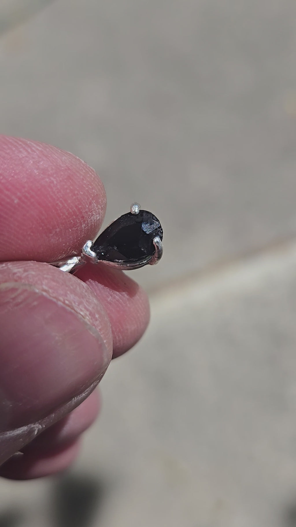 Spinel pear pendant