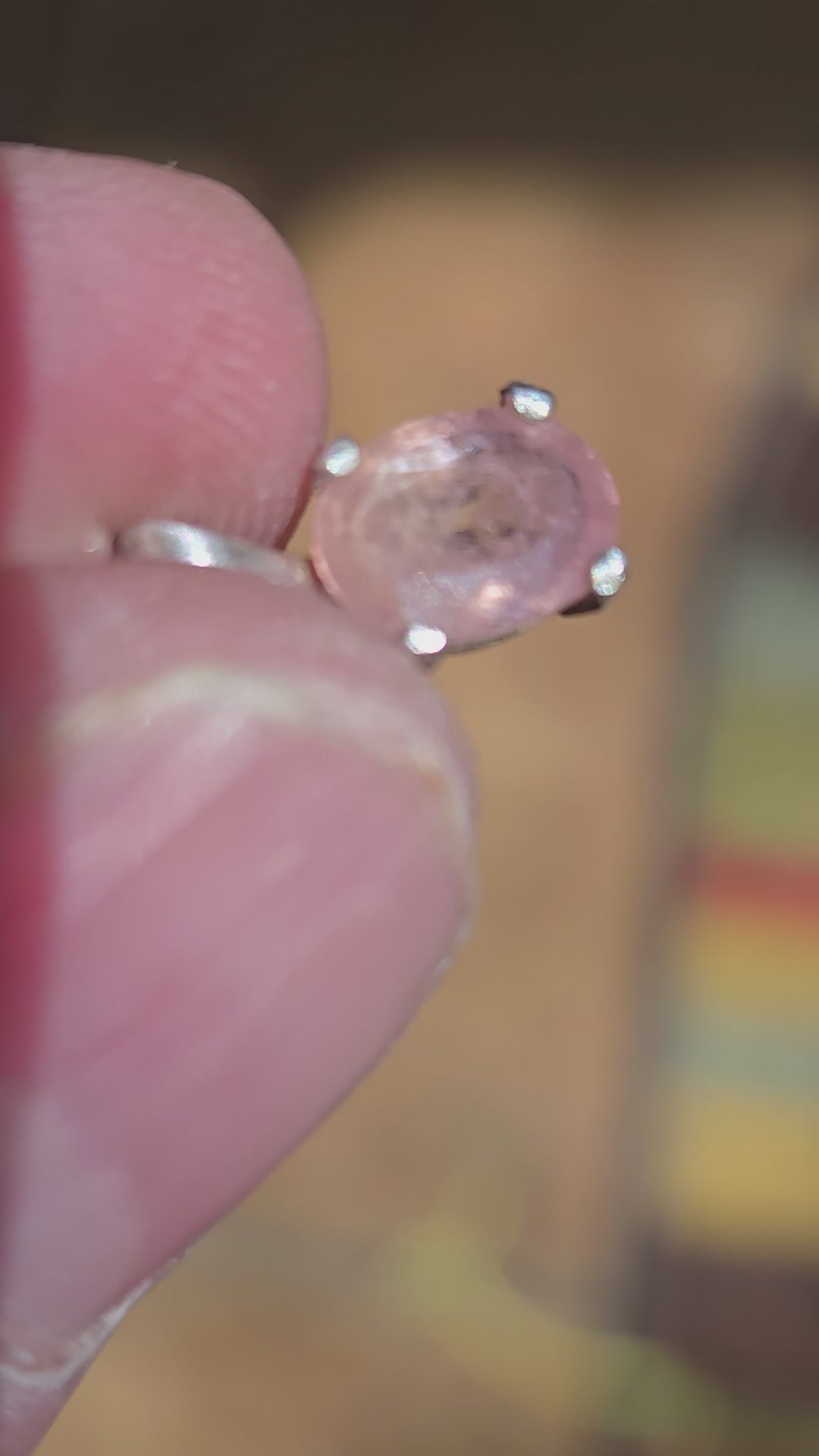Pink sapphire pendant
