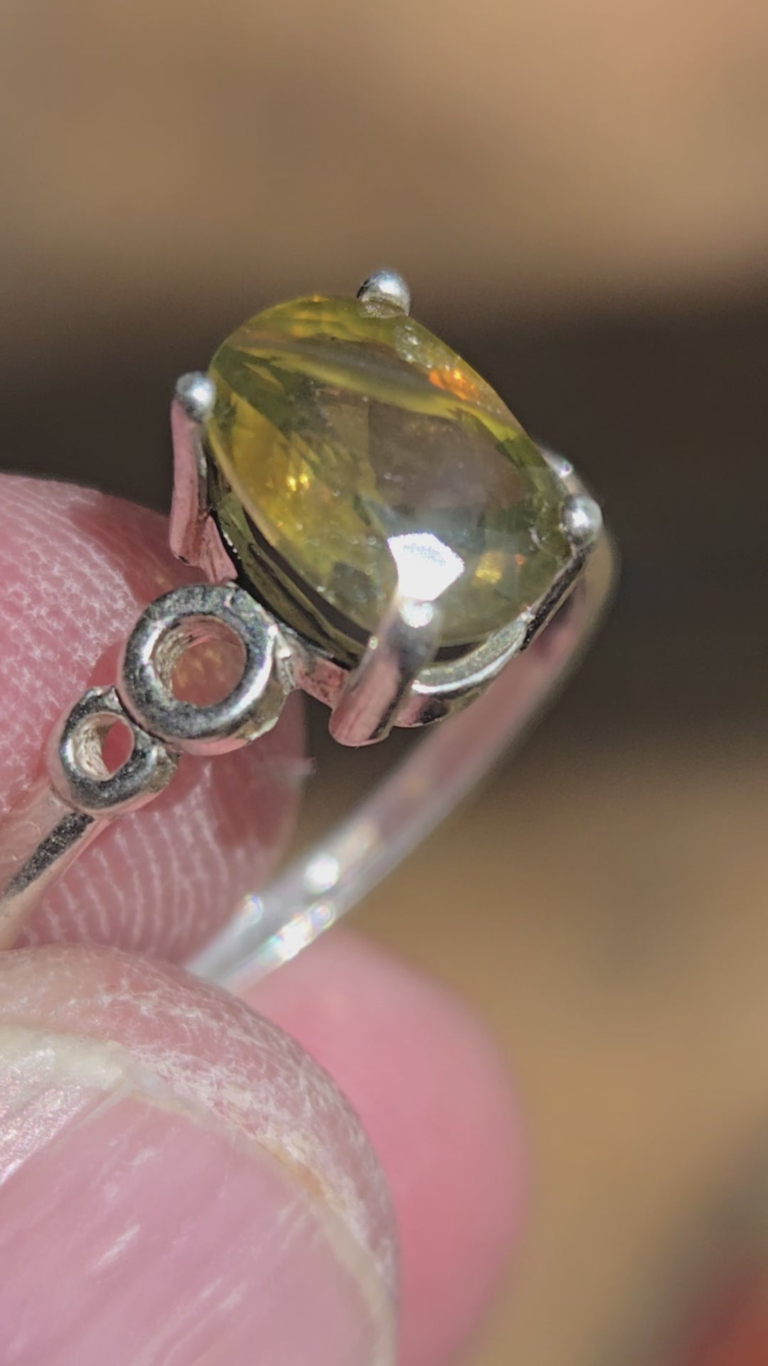 Chrysoberyl Loop Ring