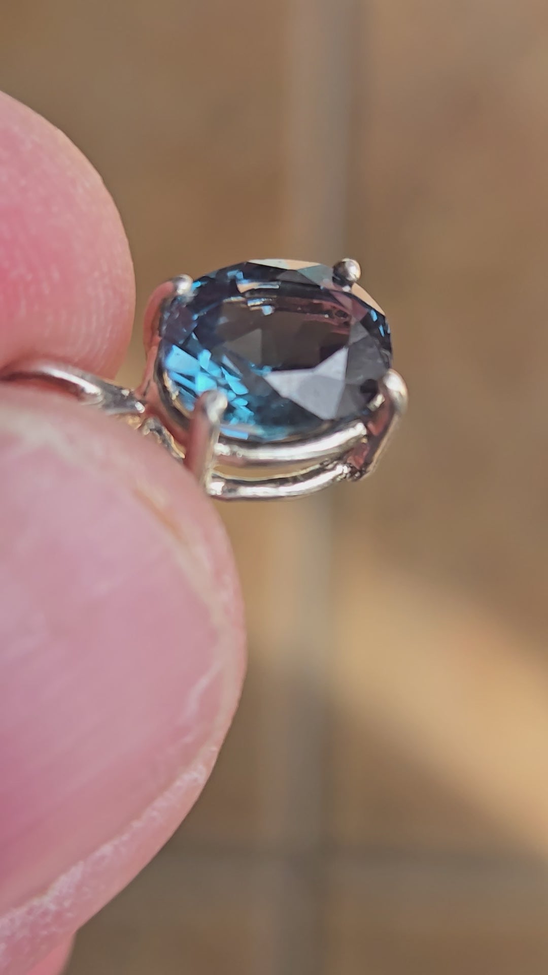 Blue Spinel Pendant