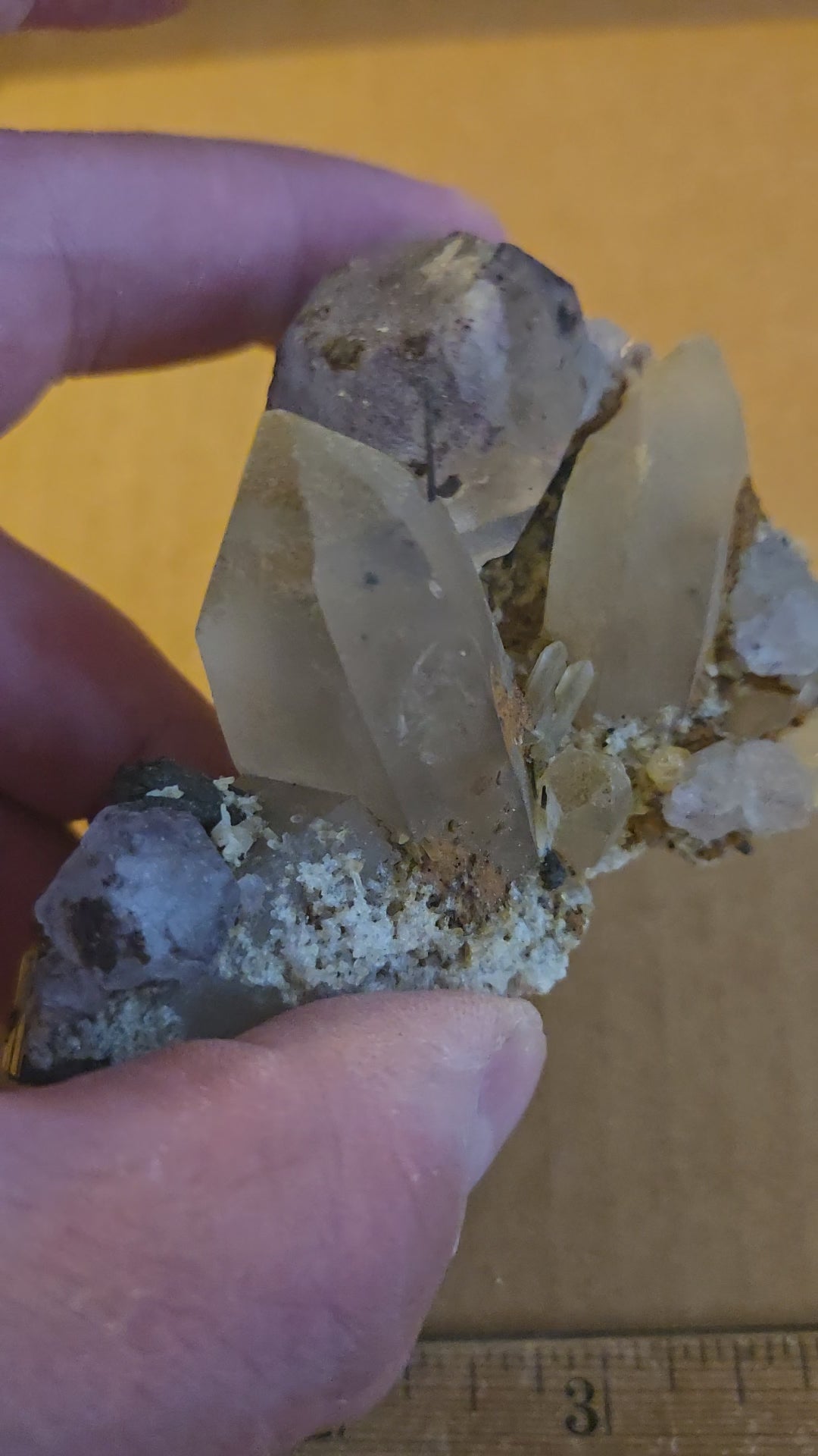 Fluorite, Schorl Tourmaline, Quartz Cluster