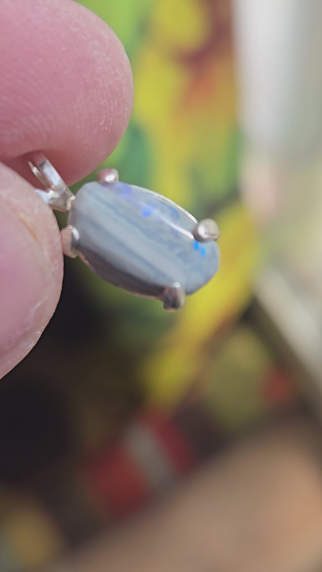 Lightning Ridge Australian Black Opal Pendant