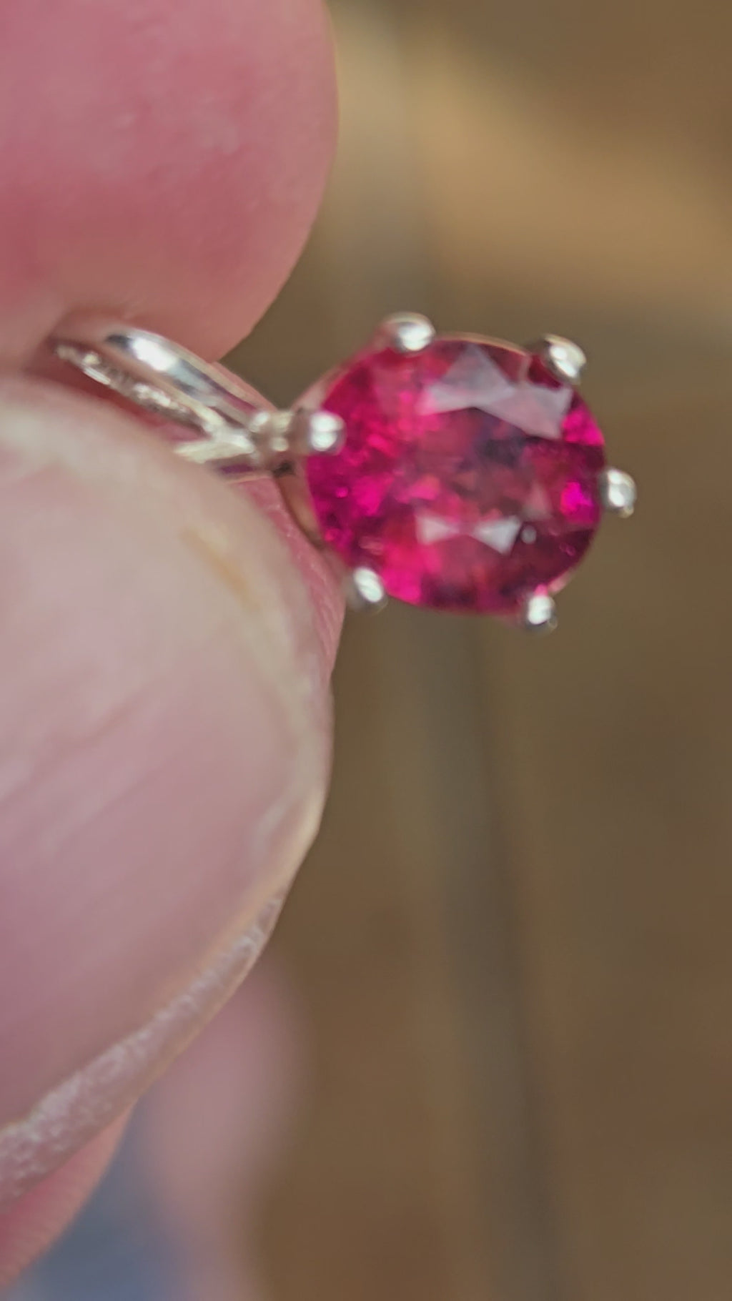 Pink Tourmaline Pendant