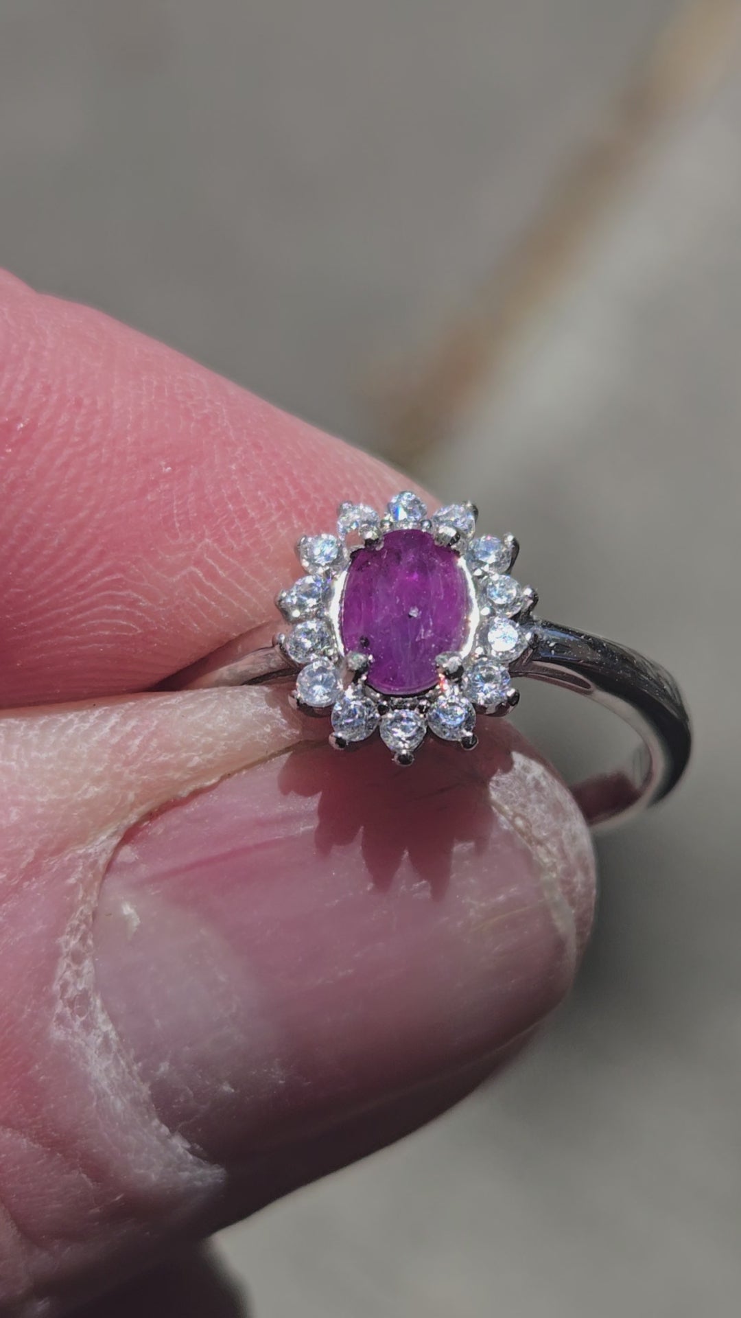 Winza Ruby cluster ring