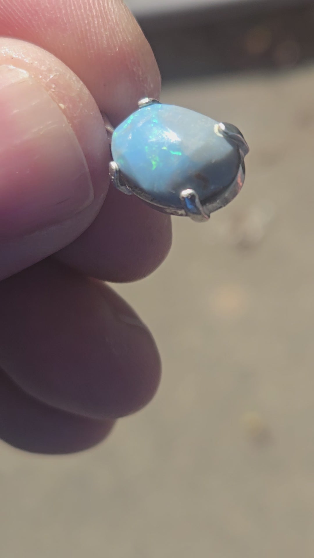 Idaho Blue Opal pendant