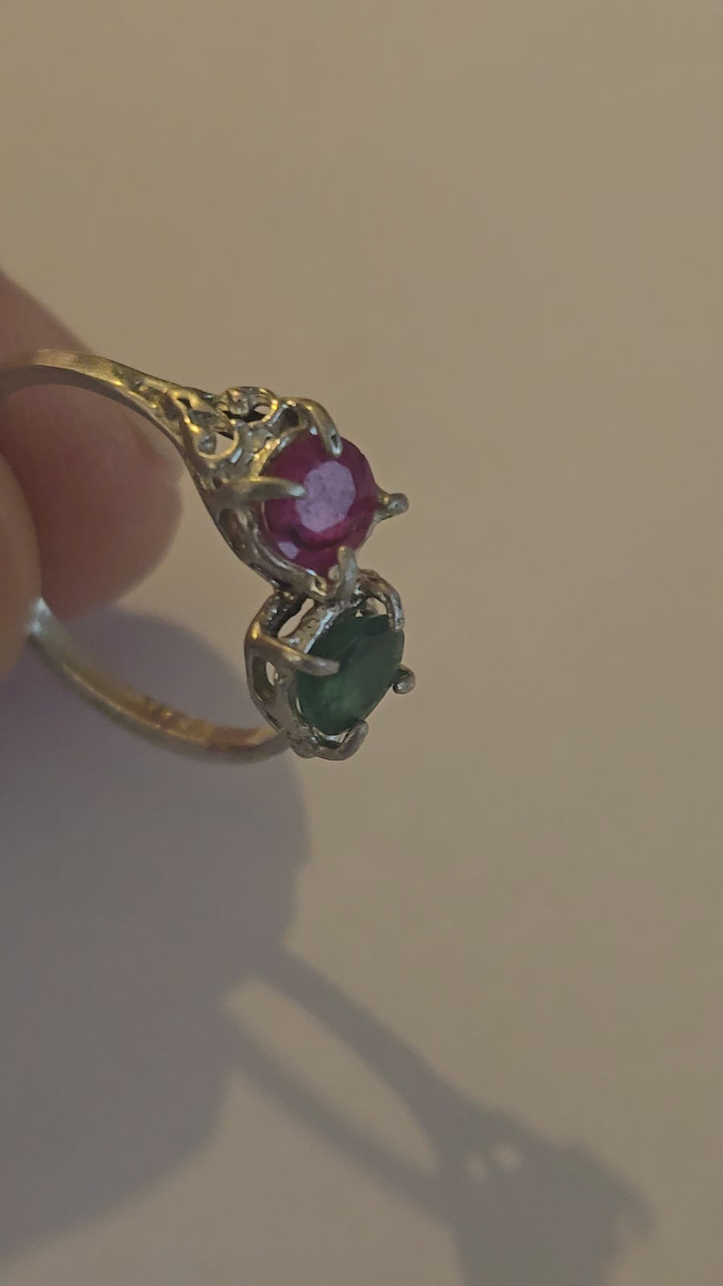 Emerald and Ruby Ring