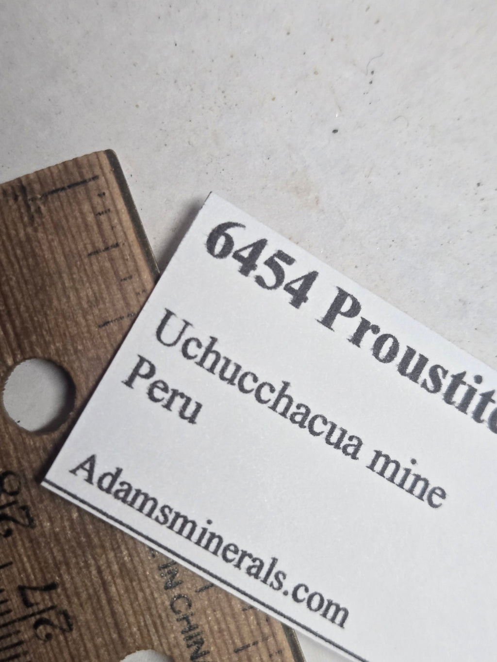 Proustite specimen